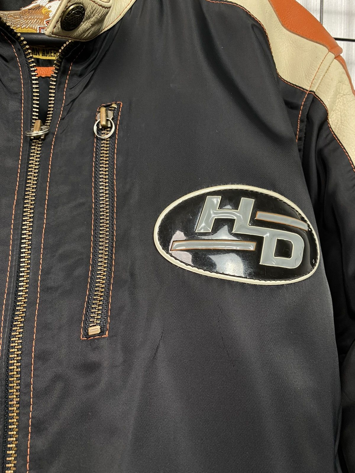 Vintage Harley Davidson Racing Vintage Jacket Bomber Logo Hype Size US L / EU 52-54 / 3 - 9 Thumbnail