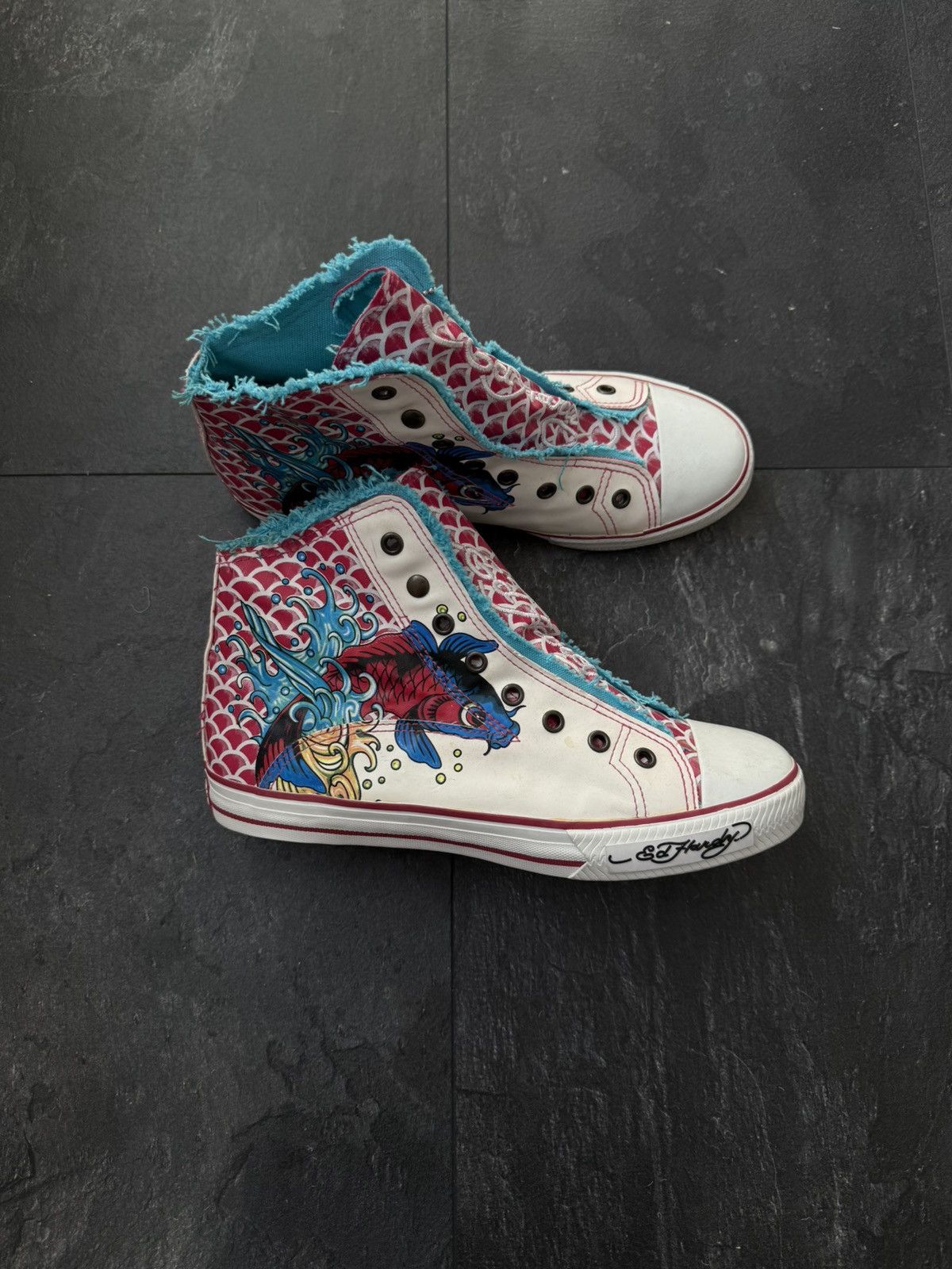 Christian Audigier × Ed Hardy × Vintage Ed hardy vintage Y2K sneakers streetwear style Size US 8 / EU 41 - 1 Thumbnail