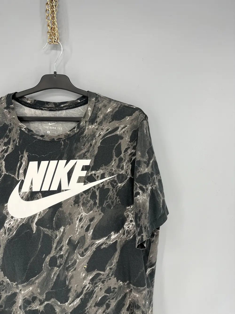 Band Tees × Vintage Nike Vintage Fire T-Shirt Y2K Nike Big Swoosh Streetwear Size US XL / EU 56 / 4 - 5 Thumbnail