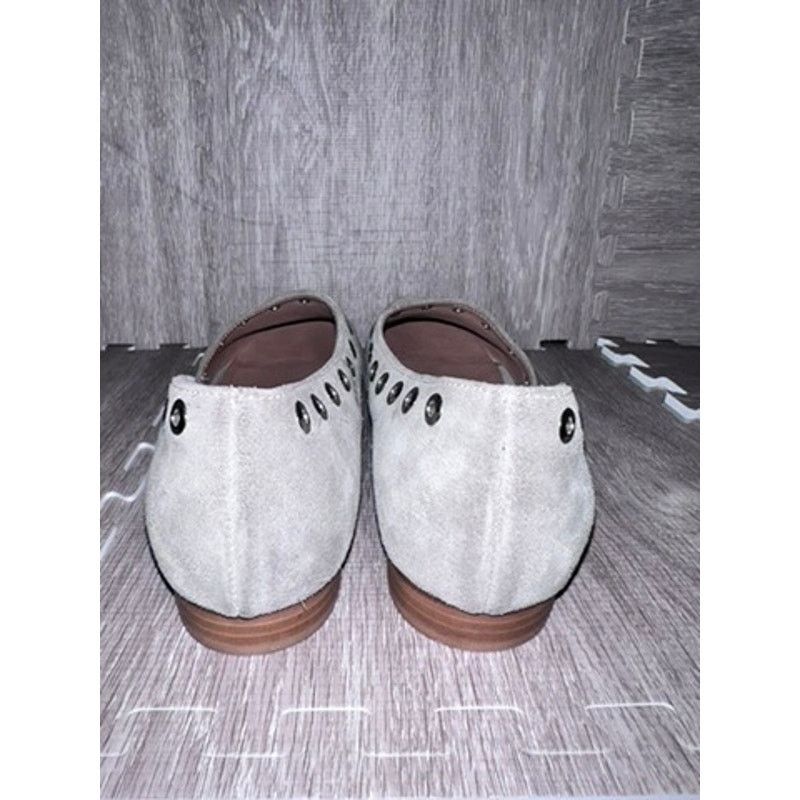 Ron White Ron White Women's 9 Gray Suede Slip-On Loafers w/ Grommet Size US 9 / IT 39 - 5 Thumbnail