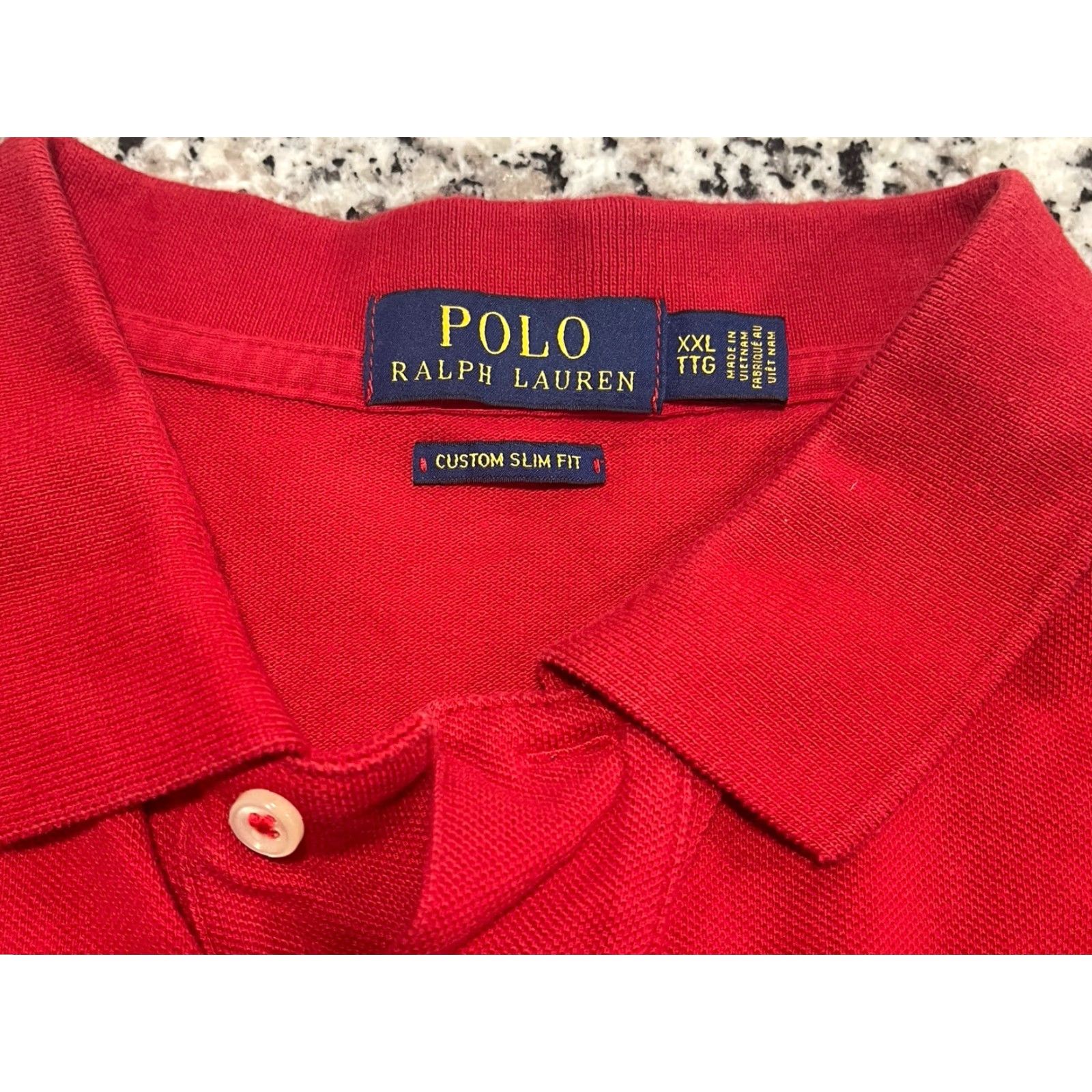 Ralph Lauren Polo Ralph Lauren Big Pony Shirt Red 2XL Slim Fit Short Sleeve Horse Mens Size US XXL / EU 58 / 5 - 6 Thumbnail