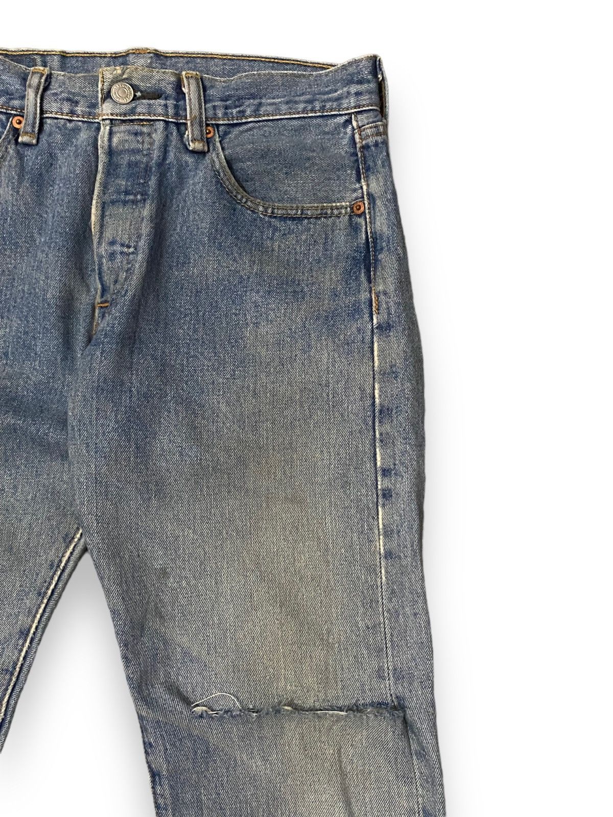 Japanese Brand × Levi's Vintage Levis Strauss Japan 501 Button 4996 Distressed h' Size US 29 - 16 Thumbnail