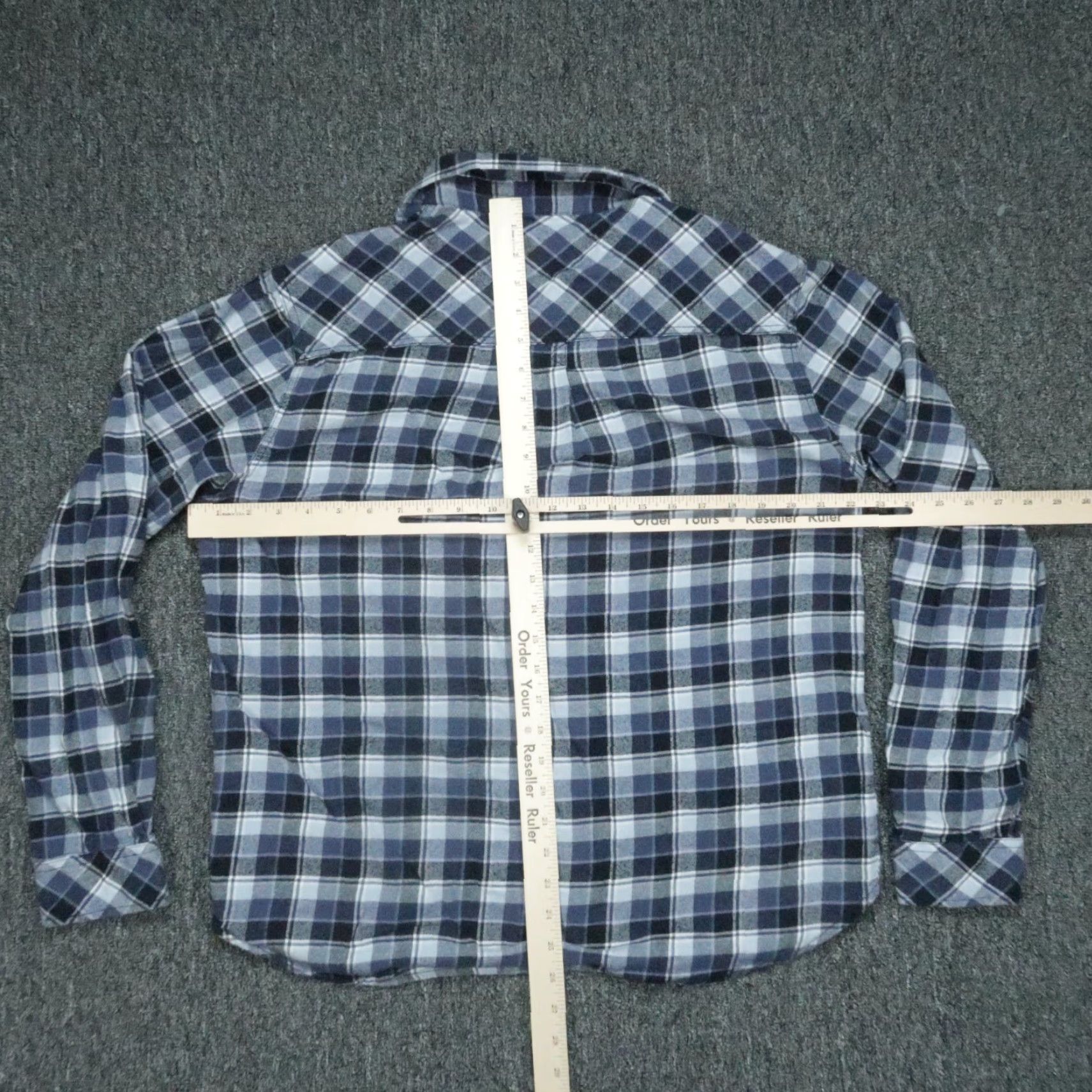 Gramicci VINTAGE Gramicci Shirt Mens XL Blue Plaid Flannel Snap Long Sleeve Button Outdoors VTG Size US XL / EU 56 / 4 - 5 Thumbnail