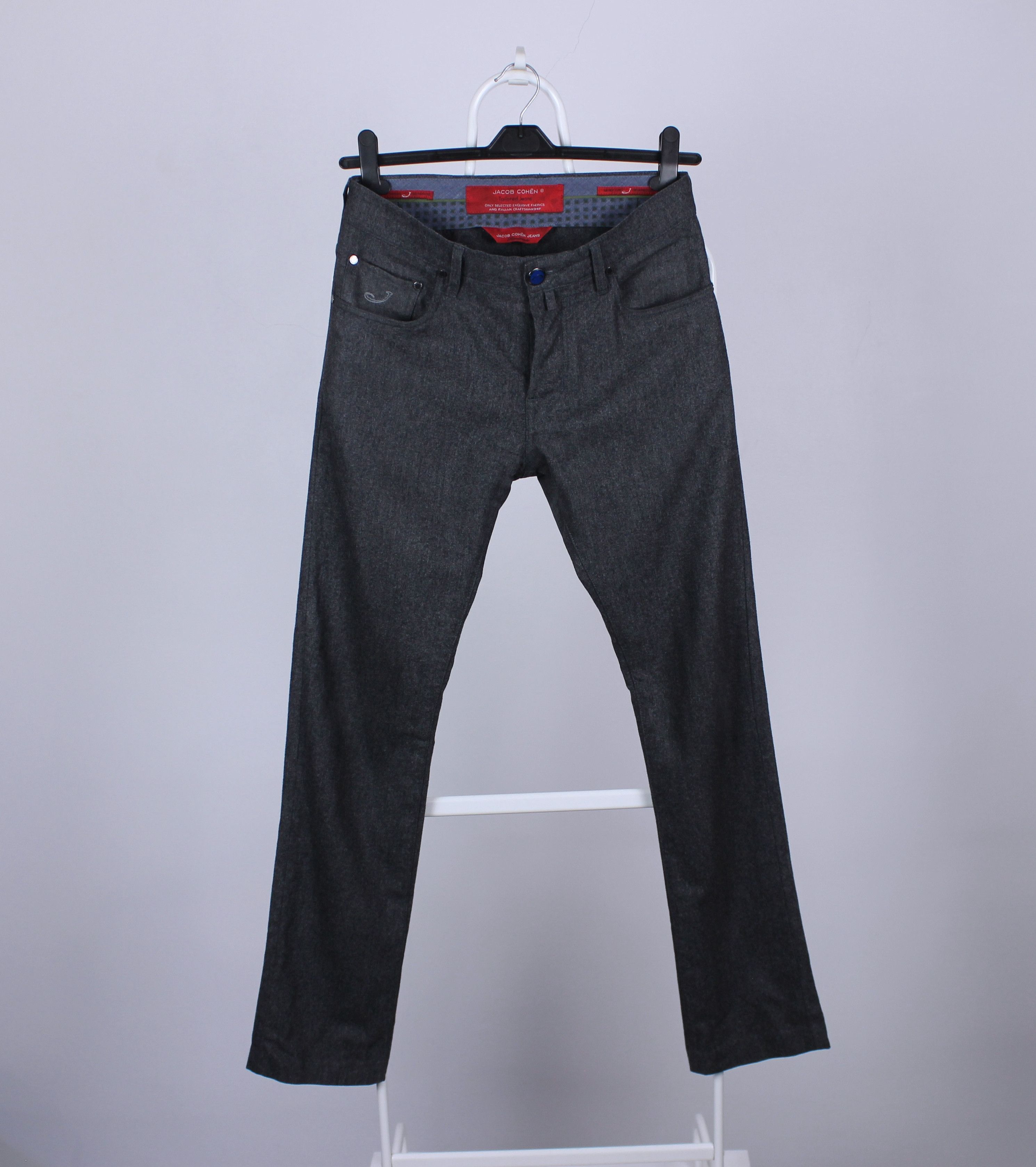 Jacob Cohen Jacob Cohen lana wool cashmere gray pants men XS S Size US 30 / EU 46 - 6 Thumbnail