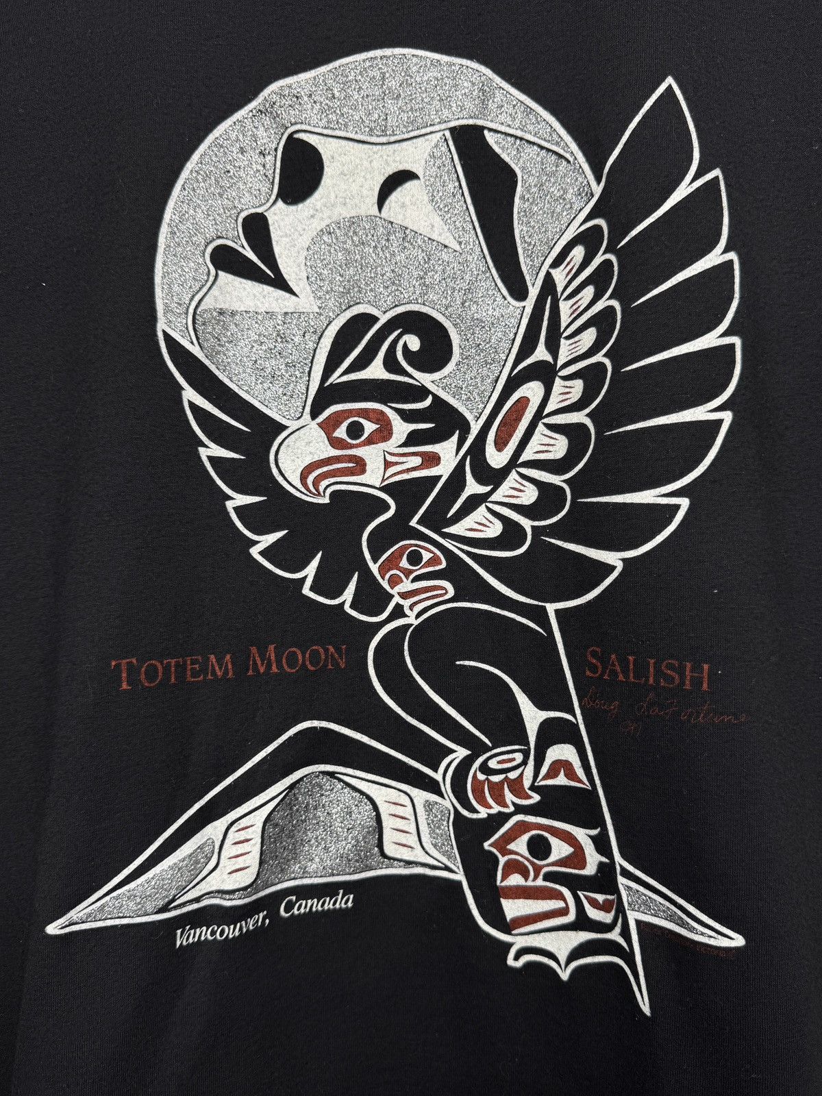 Vintage Vintage 90s Art Abstract Totem Moon Salish Vancouver tee Size US S / EU 44-46 / 1 - 5 Thumbnail