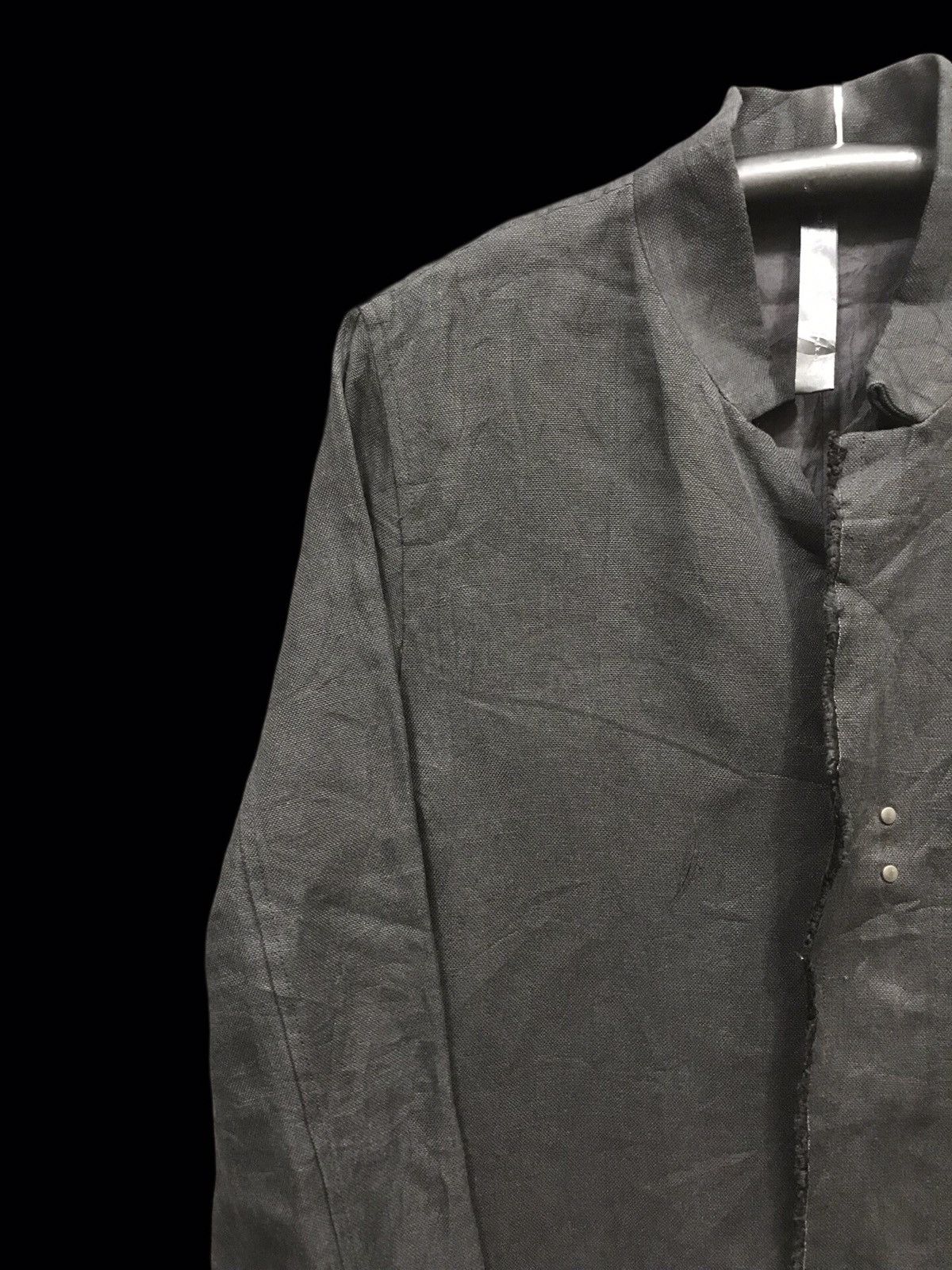 wjk 💥MINIMALIST STYLE💥wjk Japan Designer Linen Long Coat Size US L / EU 52-54 / 3 - 4 Thumbnail