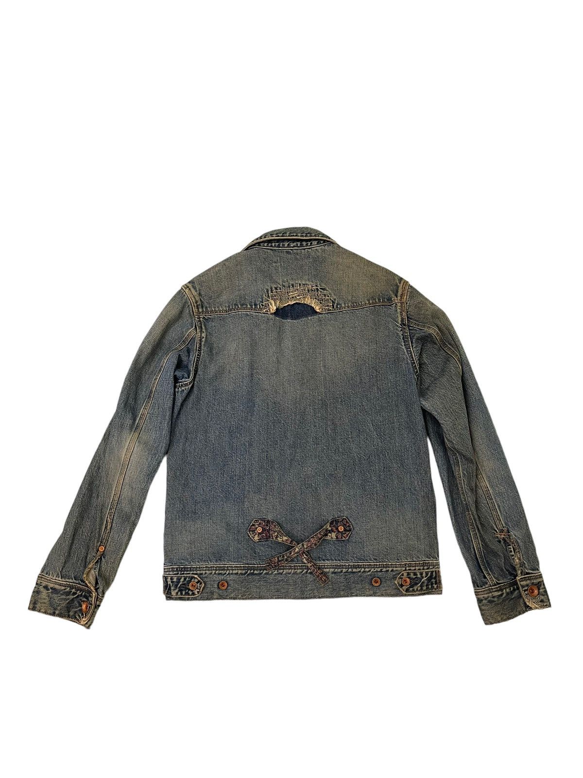 Paul Smith Distress Denim Jacket Paul Smith Red Ear Japan 5🟩5 Size US S / EU 44-46 / 1 - 10 Thumbnail