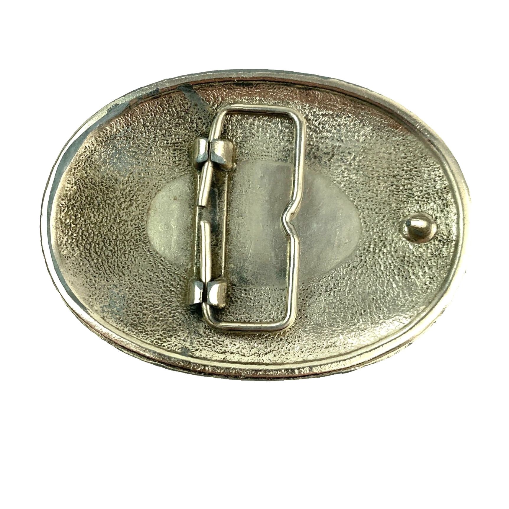 Vintage WW2 US 89th Infantry Division Logo Metal Belt Buckle Ornate Oval Buckle Mens Western Buckle N/A Size ONE SIZE - 4 Thumbnail