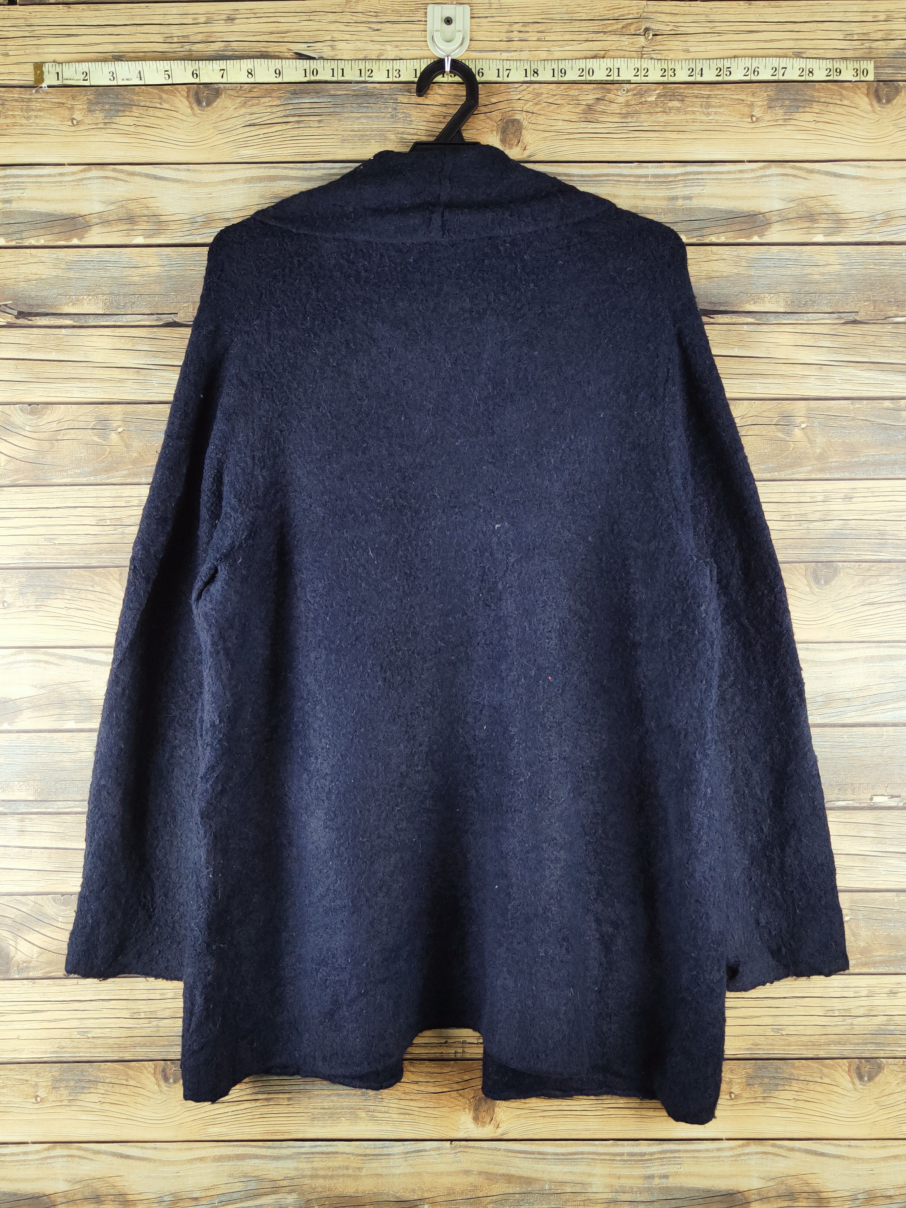 Japanese Brand × Vintage Studio Clip Navy Knitwear Cardigan #W1172 Size US M / EU 48-50 / 2 - 7 Thumbnail