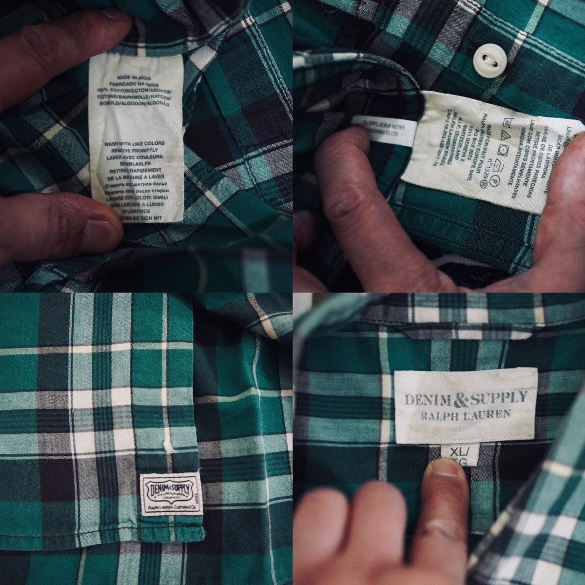 Denim & Supply Ralph Lauren × Ralph Lauren Ralph Lauren vintage plaid shirt Size US XL / EU 56 / 4 - 8 Thumbnail