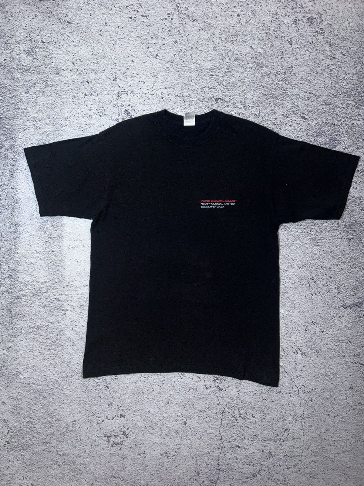 Rap Tees Nine Social Club “Staff Musical Tastes” 2020 Exclusive Size US L / EU 52-54 / 3 - 8 Thumbnail
