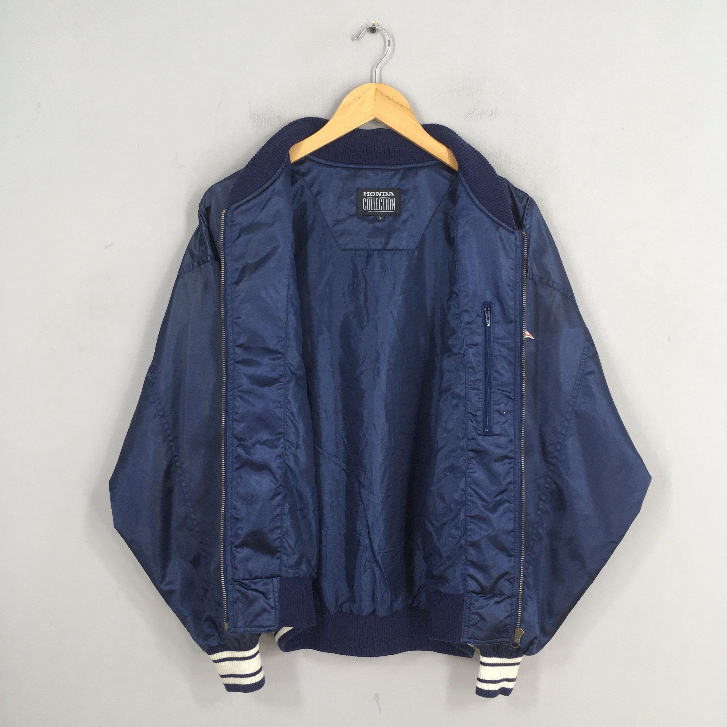 Honda Vintage 90's Honda Racing Team Blue Jacket Large Size US L / EU 52-54 / 3 - 7 Thumbnail