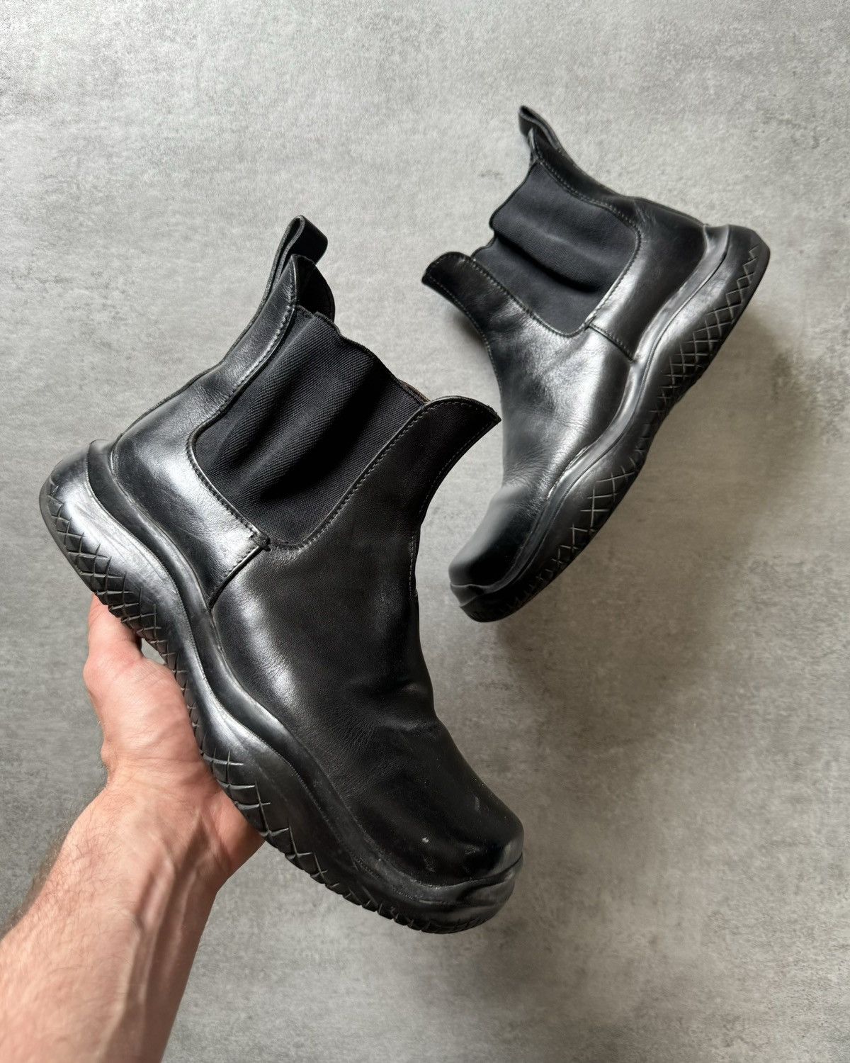 FW1999 Prada Black Leather Boots