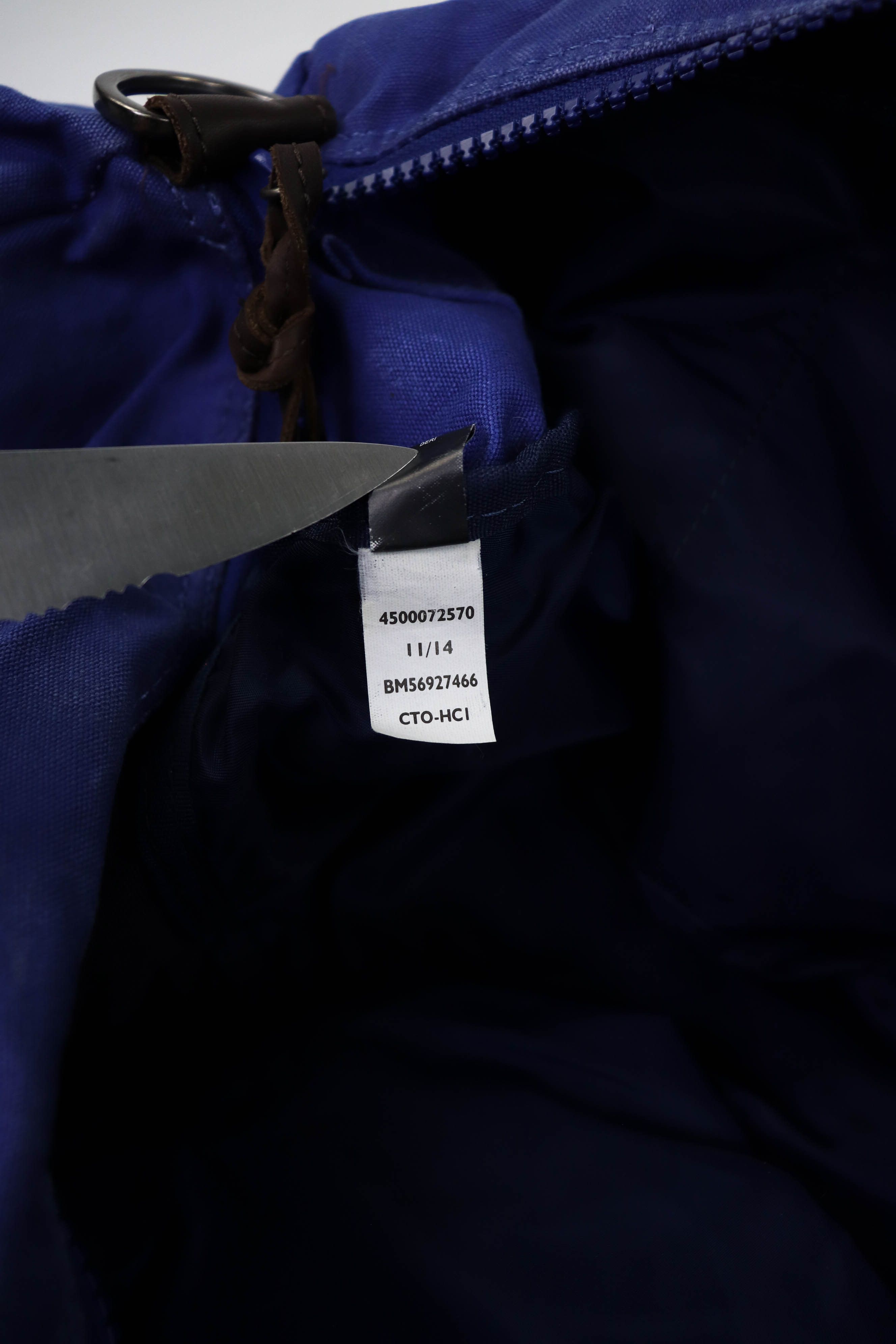 Tommy Hilfiger Tommy Hilfiger Sun Faded Blue/Navy/Gray Canvas Duffle Bag Size ONE SIZE - 20 Thumbnail