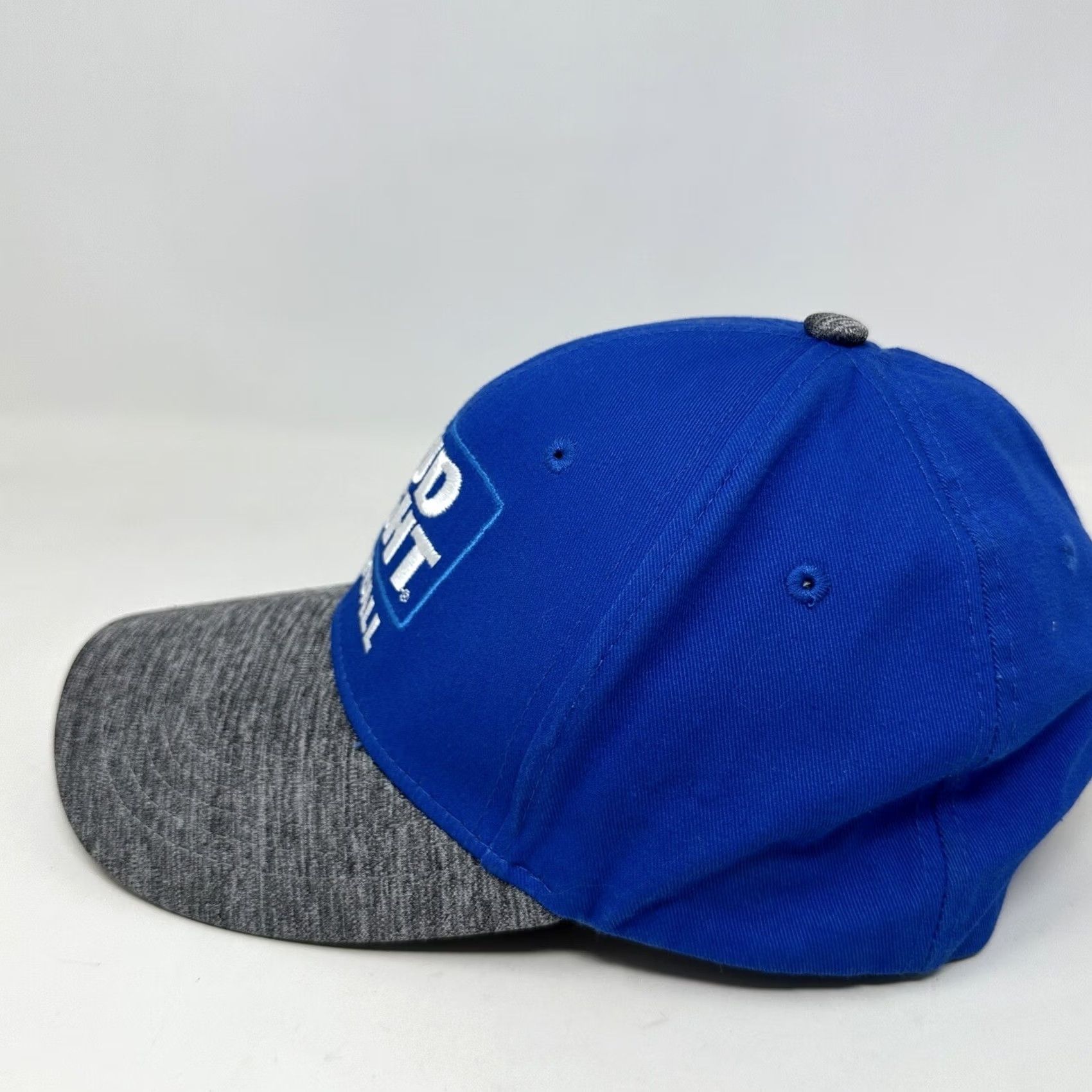 Vintage Bud Light Football Hat Adult Snapback Blue Gray Solid Beer Cap Cotton Adjustable Mens Size ONE SIZE - 3 Thumbnail