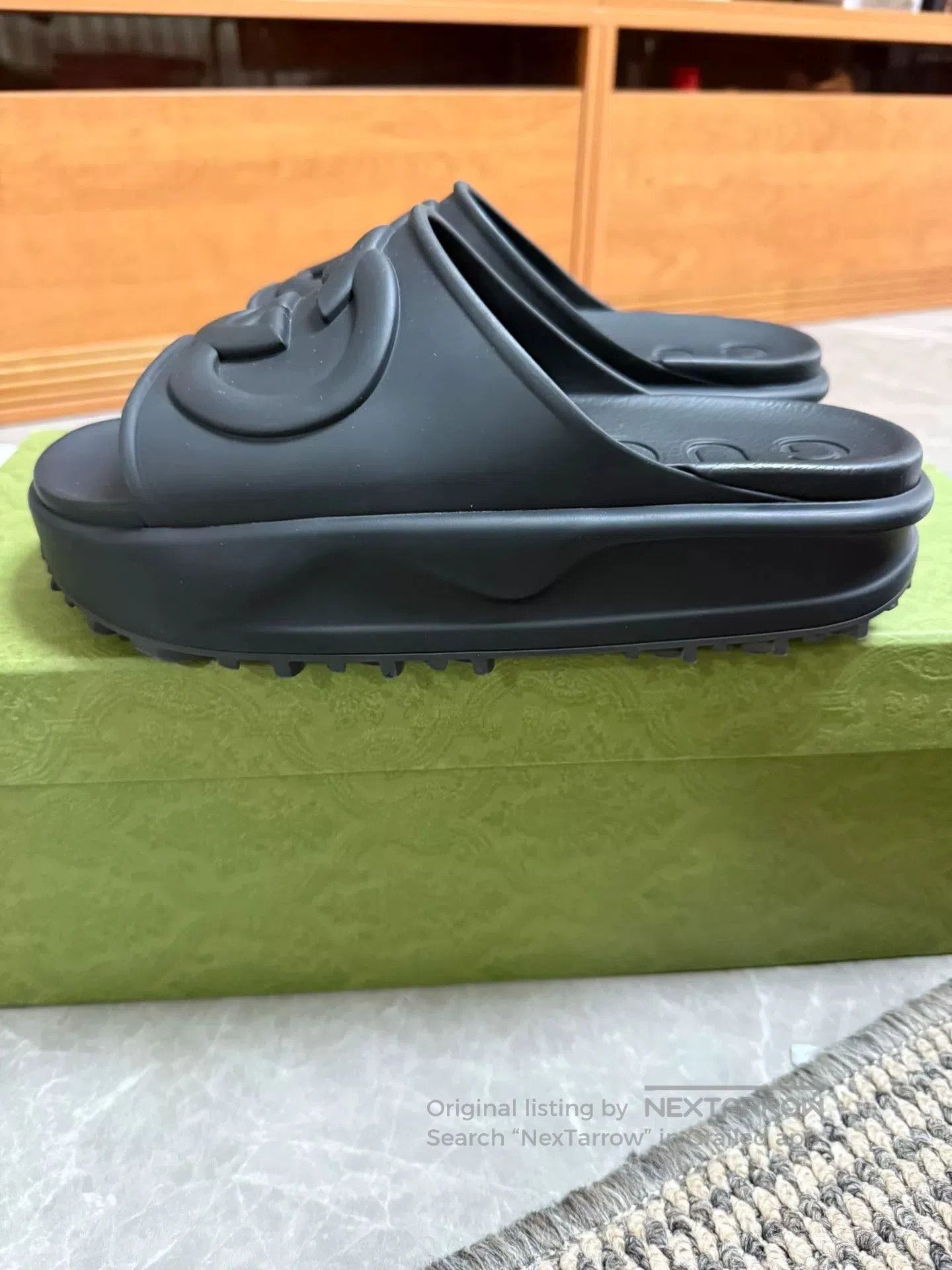 Gucci gucci interlocking rubber slide sandals for men. Size US 8 / EU 41 - 3 Thumbnail