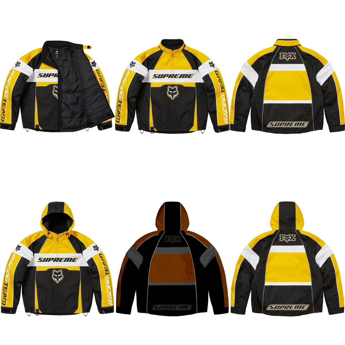 Supreme Supreme Fox Racing Jacket Yellow | Grailed