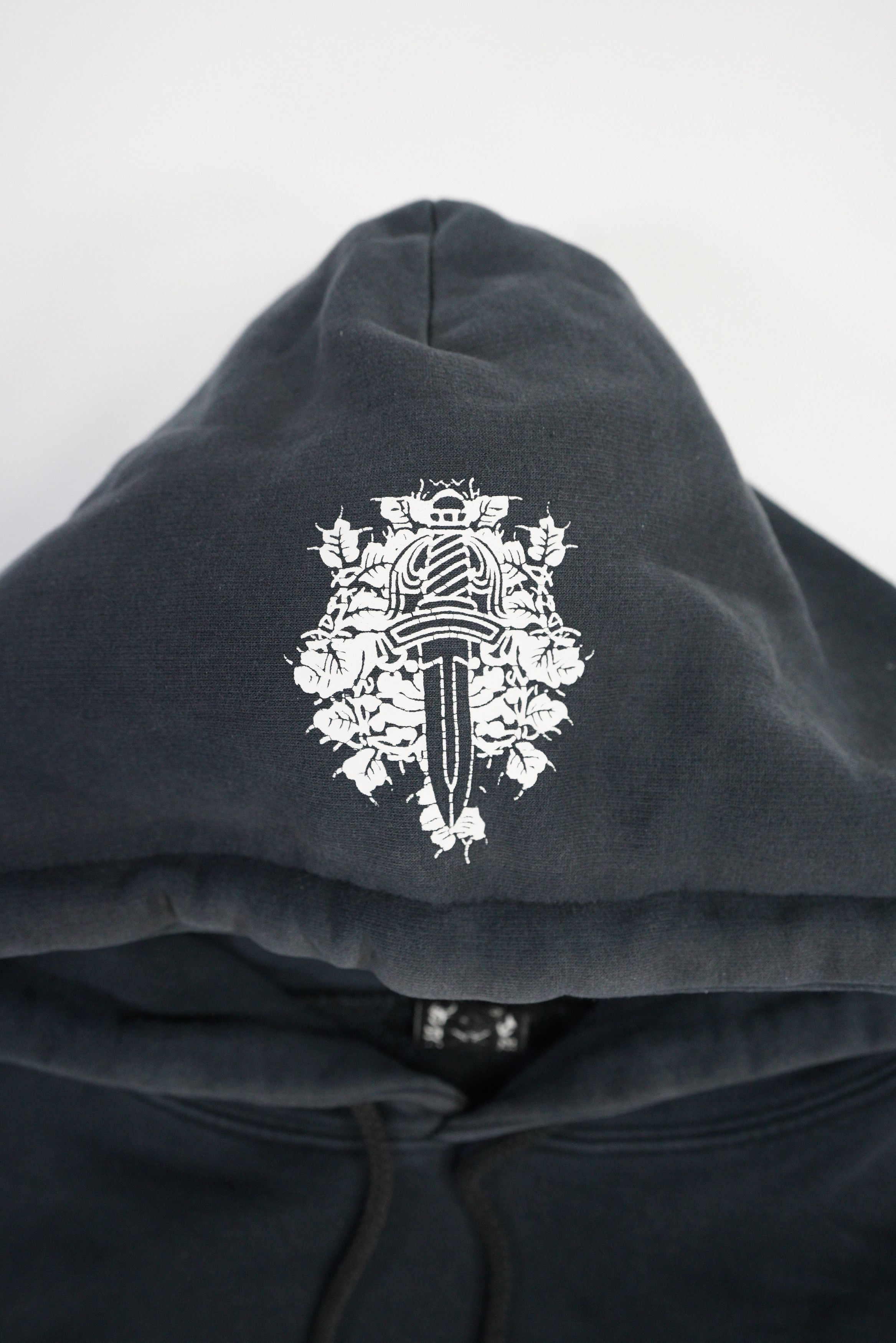 Chrome Hearts Chrome Hearts Vintage Thermal Floral Sleeve Horseshoe Hoodie Size US L / EU 52-54 / 3 - 3 Thumbnail