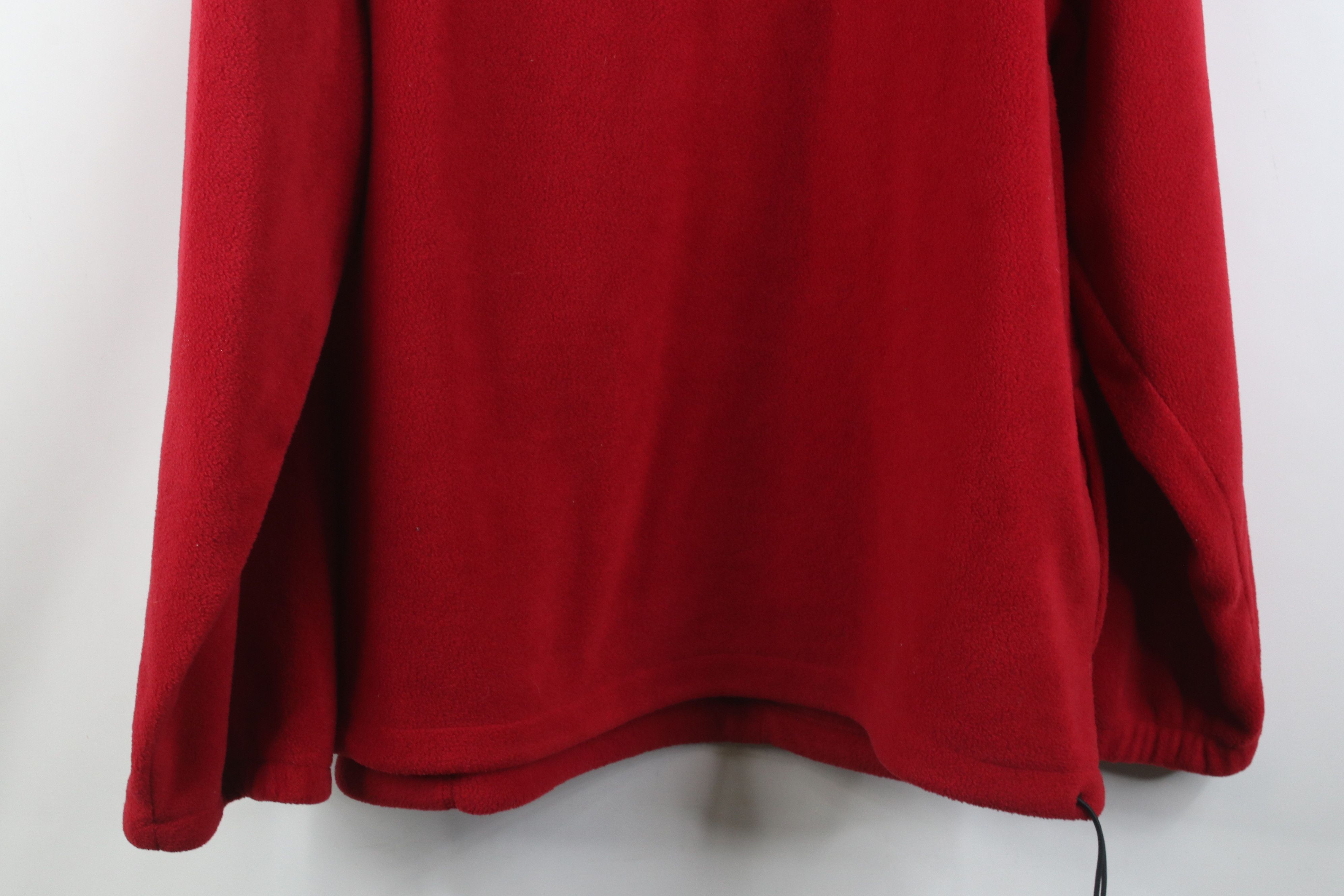 Vintage Vintage 90s Ohio State University 1/4 Zip Fleece Sweater Red Size US XL / EU 56 / 4 - 13 Thumbnail
