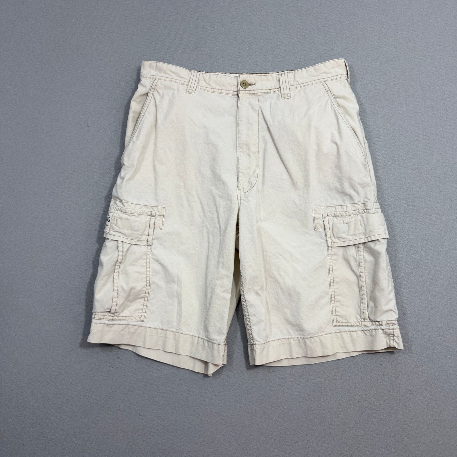 Polo Ralph Lauren Vintage Polo Jean Co Cargo Shorts Men's 34 White 11" Inseam Size US 34 / EU 50 - 1 Thumbnail