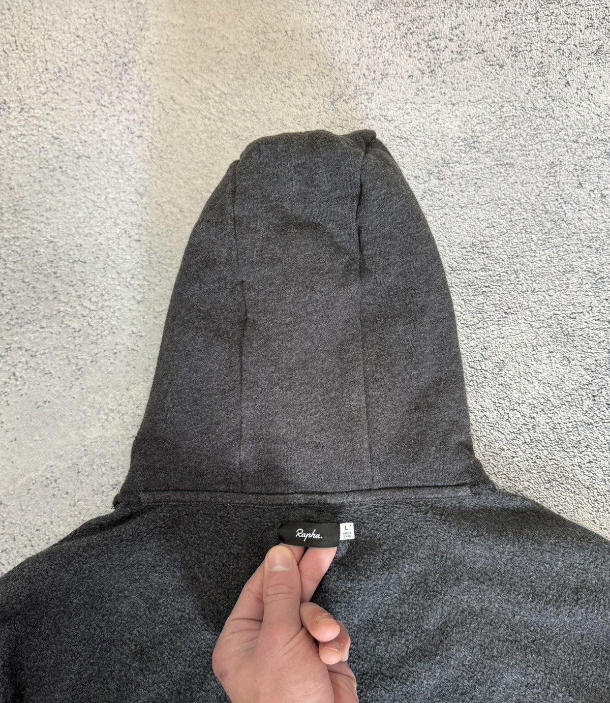 Rapha Rapha Logo Pullover Hoodie MenL Charcoal Marl Cycling Hooded Size US L / EU 52-54 / 3 - 14 Thumbnail