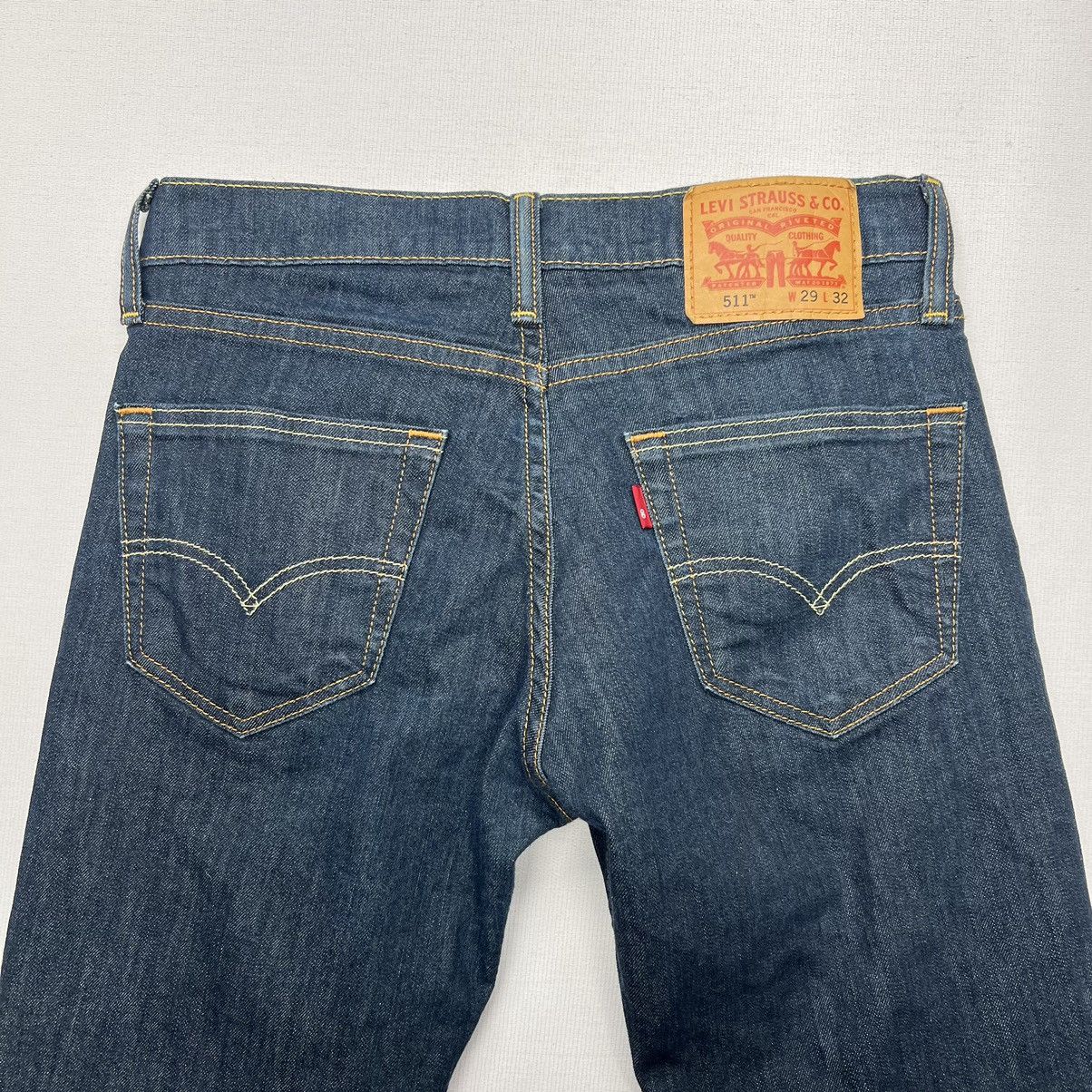 Levi's Levis Jeans Blue 511 Slim Fit Denim Pants Casual Y2K Size US 29 - 9 Thumbnail