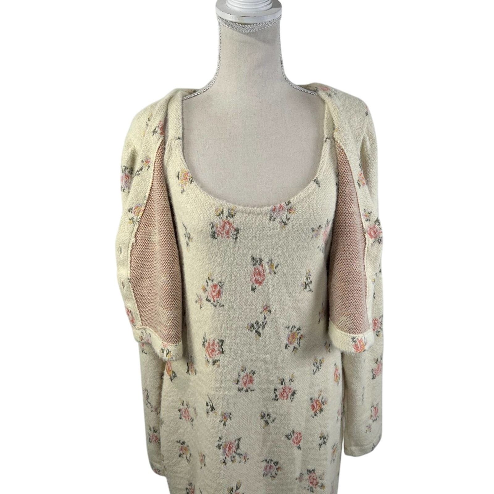 Anthropologie Anthropologie Daily Practice Floral Sweater Dress Set Size M / US 6-8 / IT 42-44 - 9 Thumbnail
