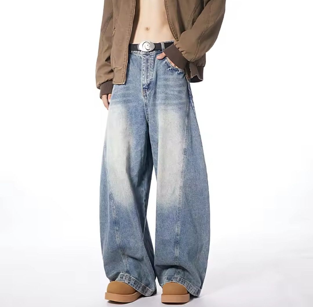 High Street Loose Wide Leg Jeans Style Hip