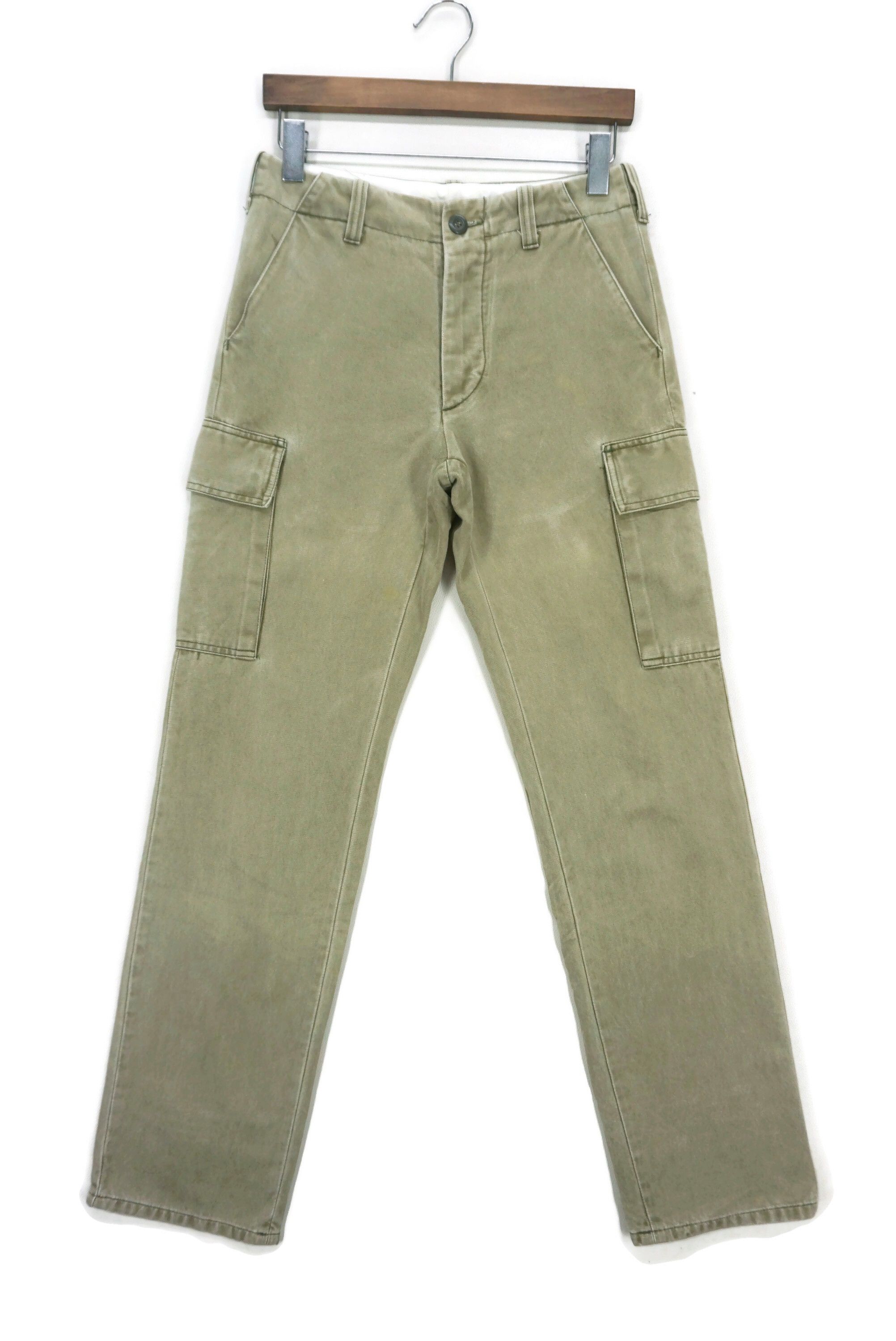 Helmut Lang Distressed Cargo Pants Size W28xL32 Made in Italy Size US 28 / EU 44 - 1 Thumbnail