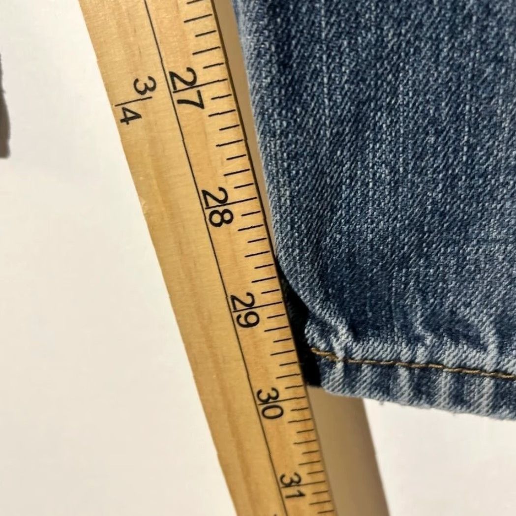 Levi's Levi's 505 Regular Fit Straight Jeans Mens 36x30 Medium Blue Denim M62 Size US 36 / EU 52 - 7 Thumbnail