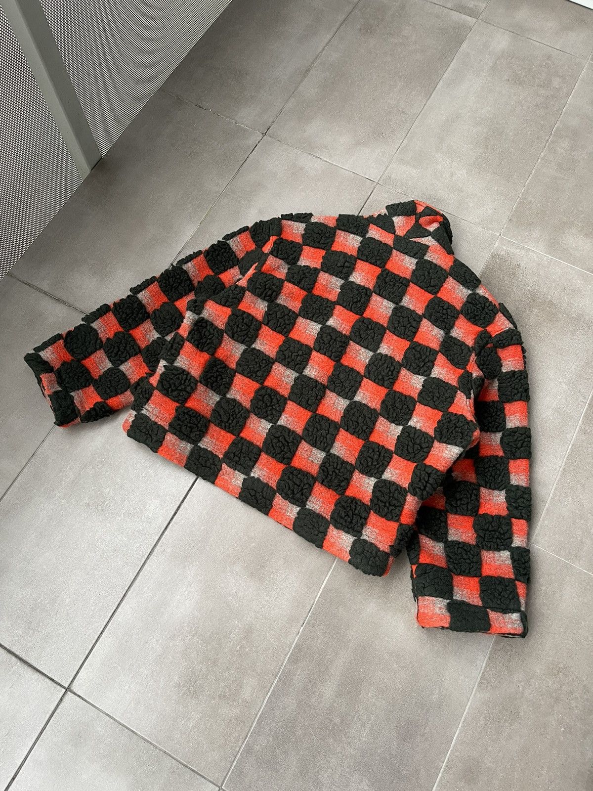 Henrik Vibskov !DS! AW23 Henrik Vibskov Big Bag Teddy Checks Jacket Size US L / EU 52-54 / 3 - 19 Thumbnail