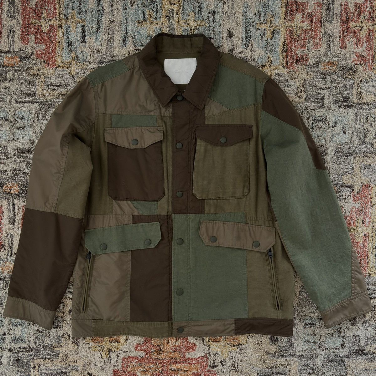 White Mountaineering Franken Jacket work chore coverall patchwork Junya Watanabe Size US M / EU 48-50 / 2 - 1 Thumbnail