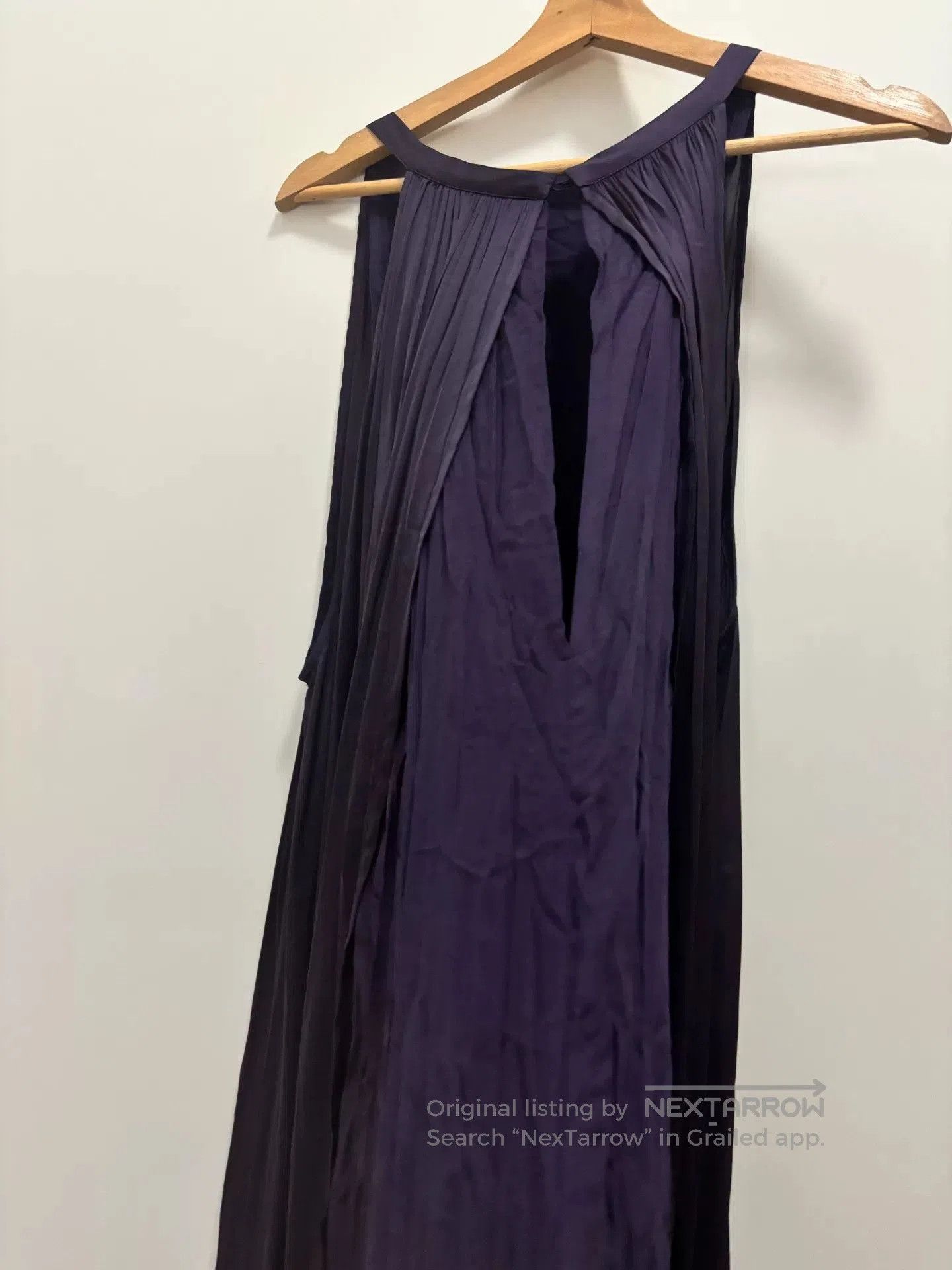 Ann Demeulemeester Ann Demeulemeester Purple Silk Long Dress. Size 33" - 6 Thumbnail