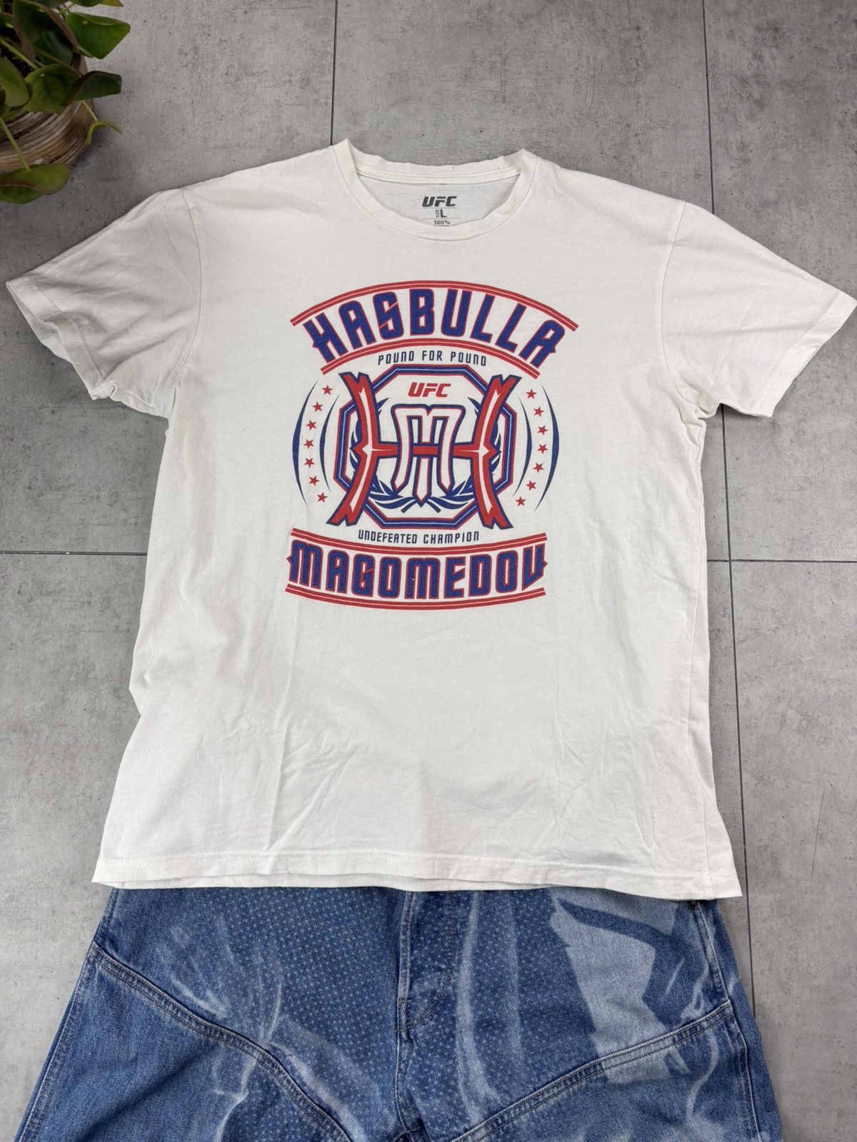 UFC UFC Hasbulla Magomedov Graphic white khabib dagestan T Shirt Size US L / EU 52-54 / 3 - 2 Thumbnail
