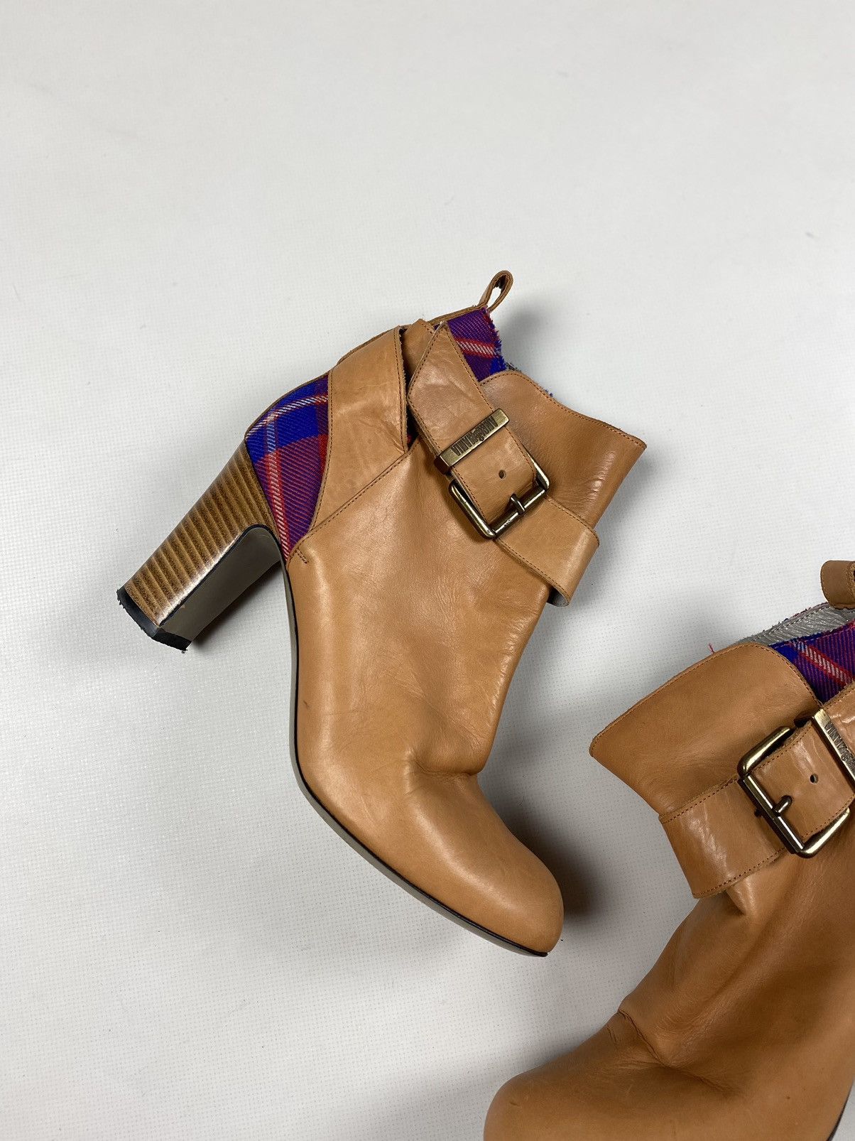 Vivienne Westwood Vivienne Westwood Anglomania leather tartan heeled boots Size US 6 / IT 36 - 2 Thumbnail
