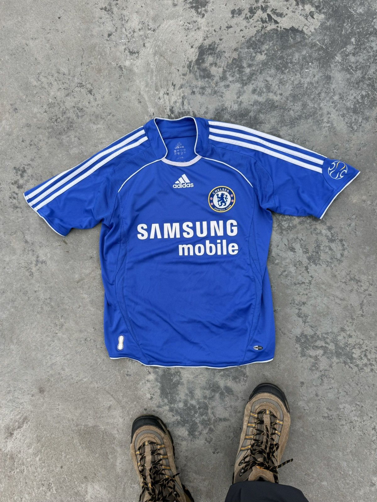 Adidas Vintage 2007 Chelsea Home Soccer Y2k Blokecore Jersey Size US S / EU 44-46 / 1 - 3 Thumbnail