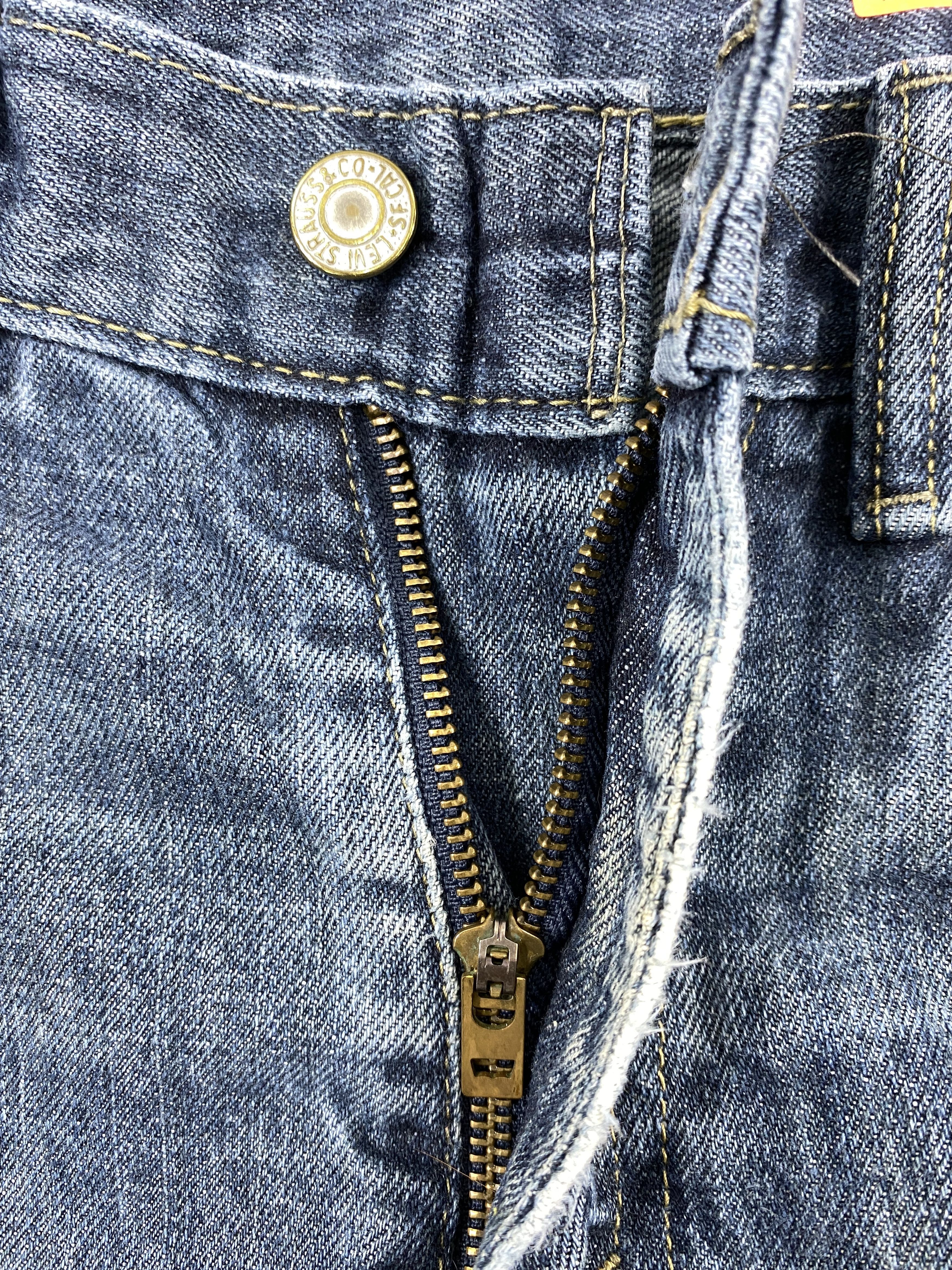 Japanese Brand Faded Blue Levi's 559 Jeans 33x33.5 Denim -JN1408 Size US 33 - 6 Thumbnail