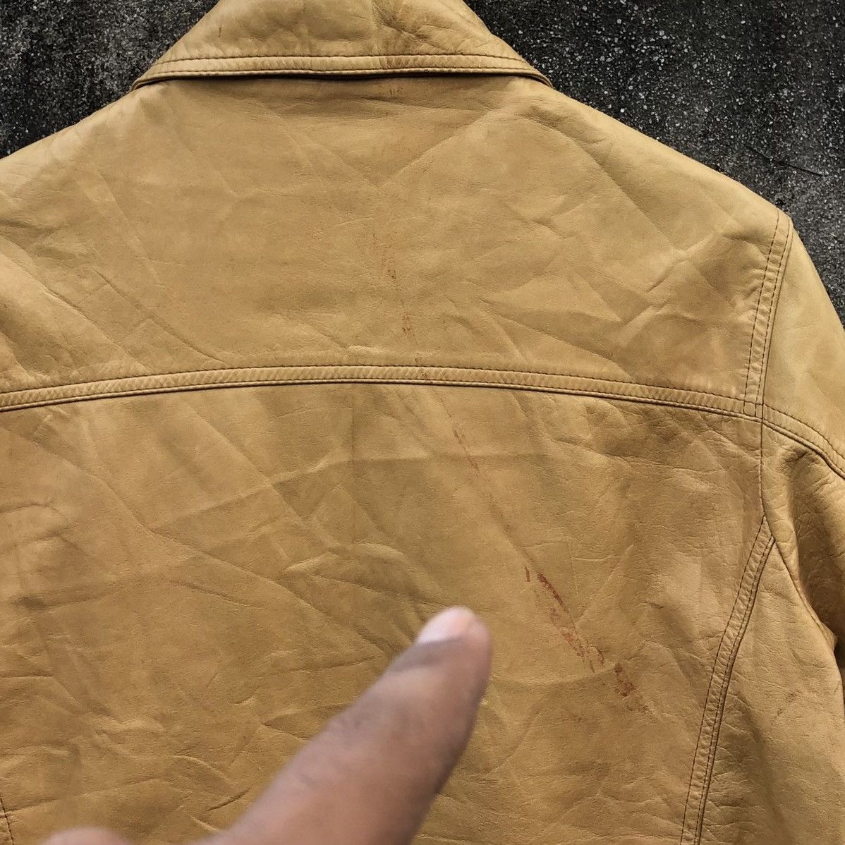 Vintage Vintage Japanese Brand Takagi Fur Cow Leather Bomber Jacket Size US M / EU 48-50 / 2 - 5 Thumbnail