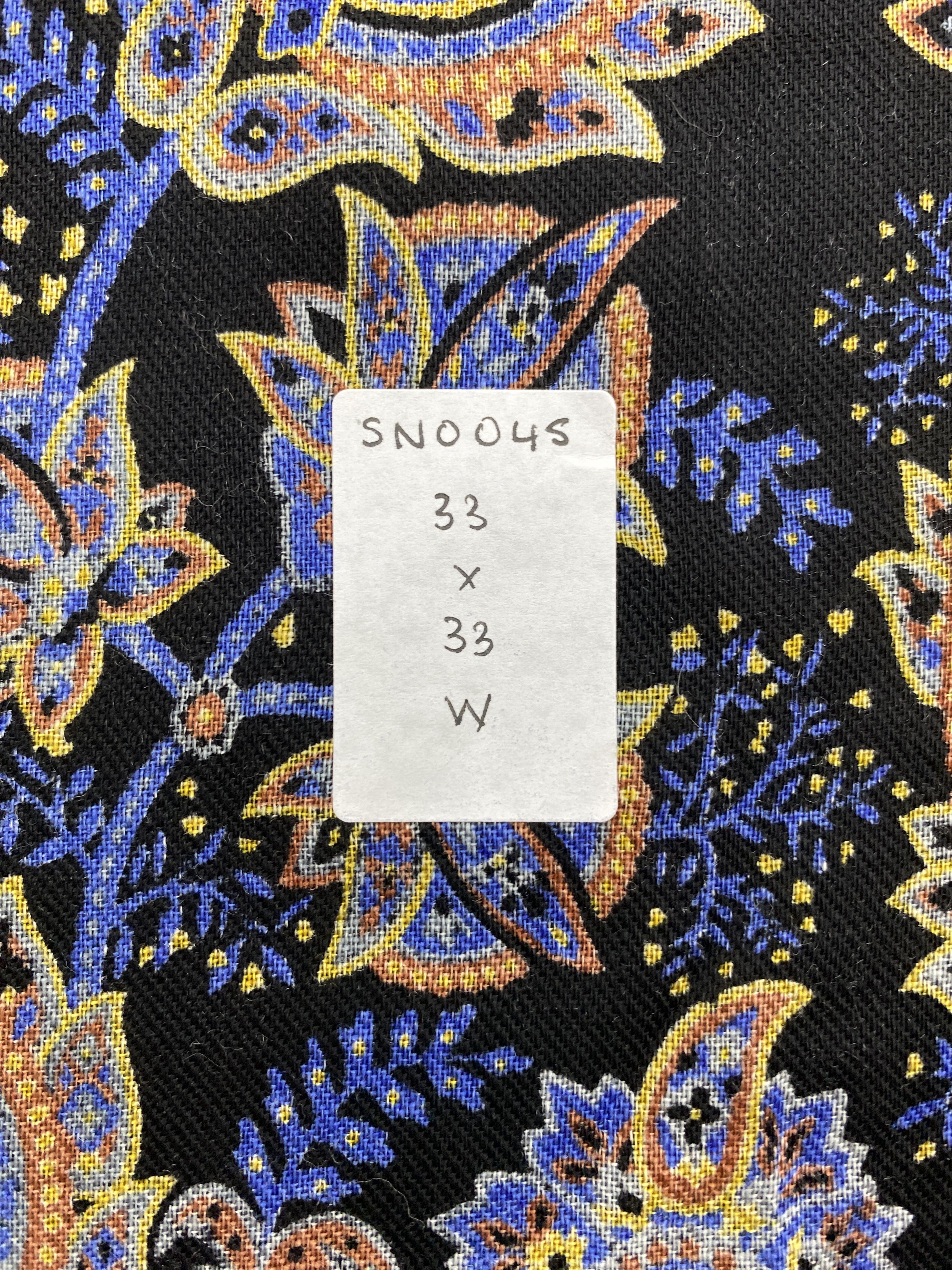 Vintage Paisley Wool Scarf Shawl Babushka head Scarf SN0045 Size ONE SIZE - 6 Thumbnail