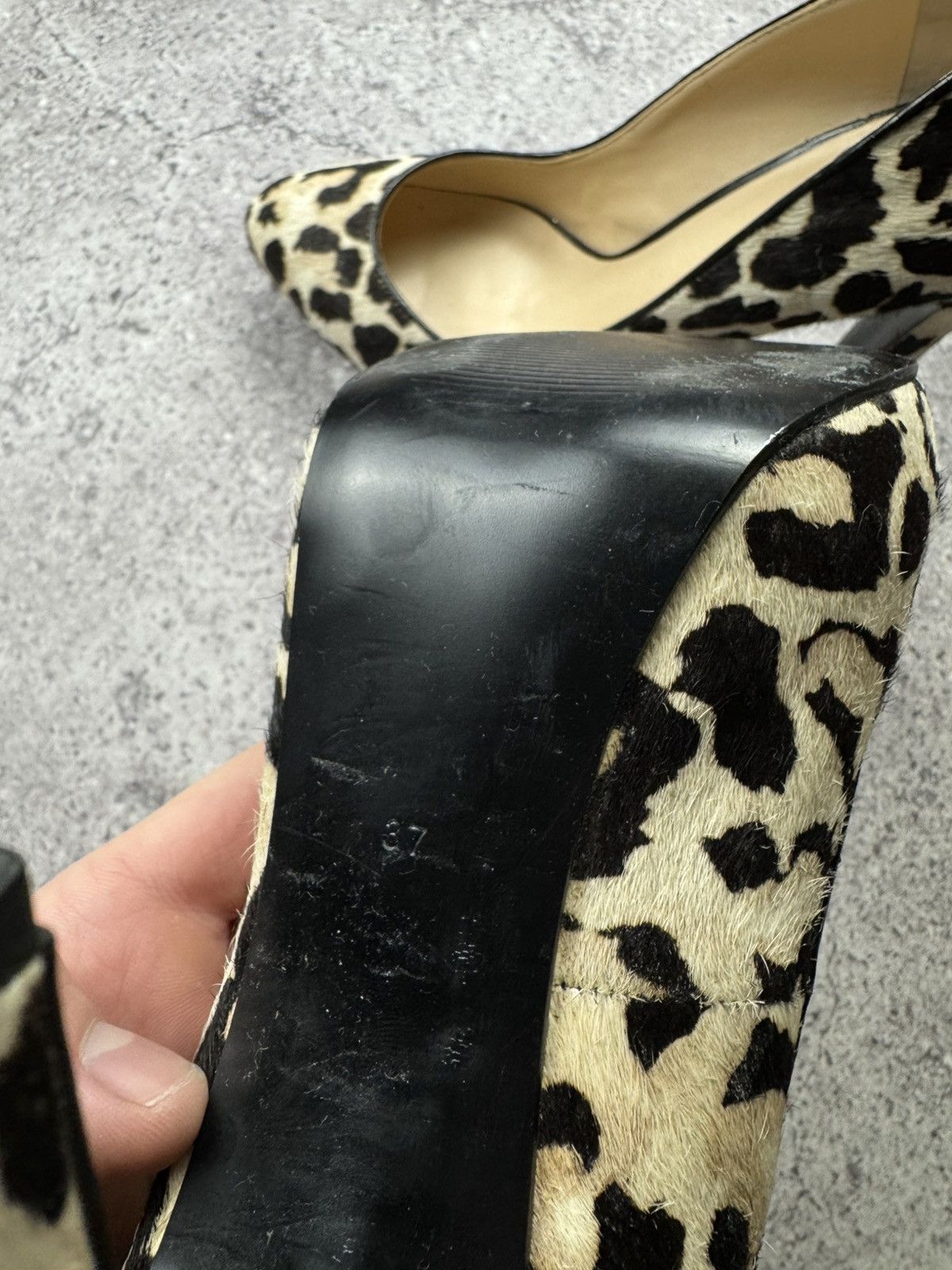 Guess Avant Garde Japanesse Leopard Printed Hells Y2K Boots 00’s Size US 7 / IT 37 - 14 Thumbnail
