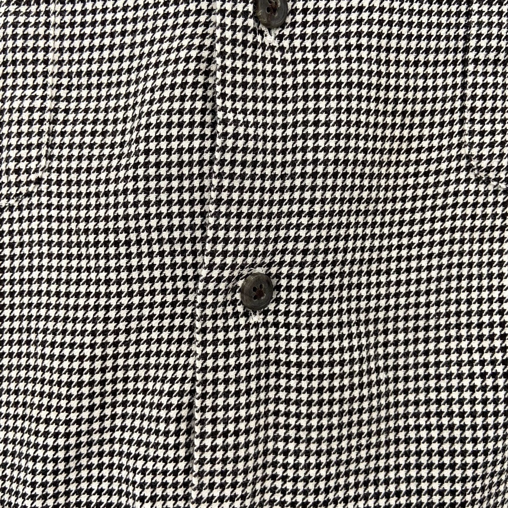 Polo Ralph Lauren VINTAGE Polo Ralph Lauren Long Sleeve Button-Up Shirt Adult Extra Large Herringbone Black White Mens Size US L / EU 52-54 / 3 - 4 Thumbnail