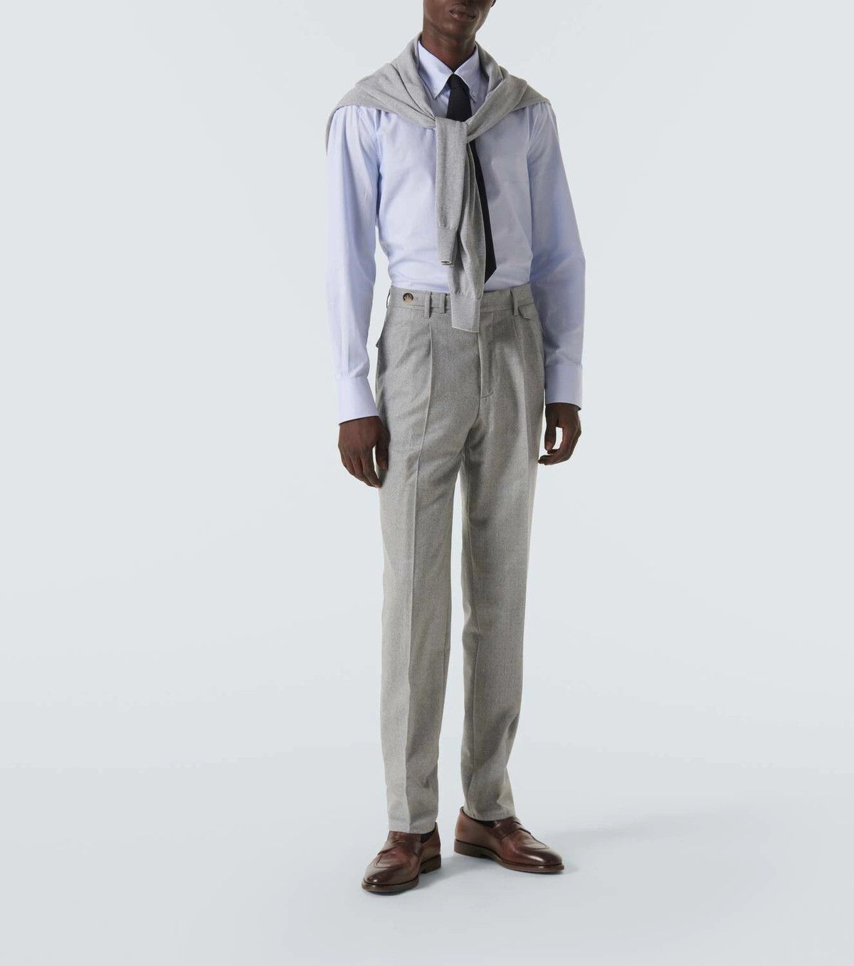 Brunello Cucinelli o1y0526 Casual Pant in Light Gray Size US 34 / EU 50 - 5 Thumbnail