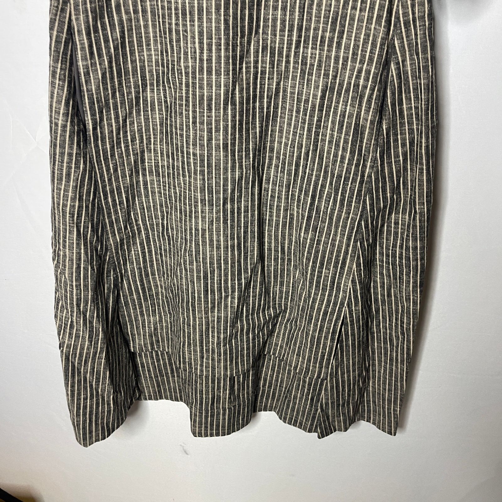 7115 by Szeki 7115 by Szeki Striped Square Hem Linen Blend midi Dress XS Size XS / US 0-2 / IT 36-38 - 7 Thumbnail