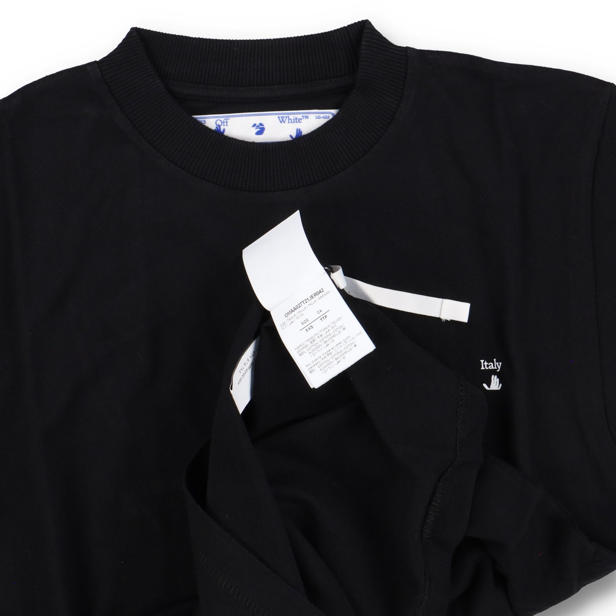 Off-White Black Porto Cervo Exclusive Arrows T-Shirt Size US XXS / EU 40 - 4 Thumbnail