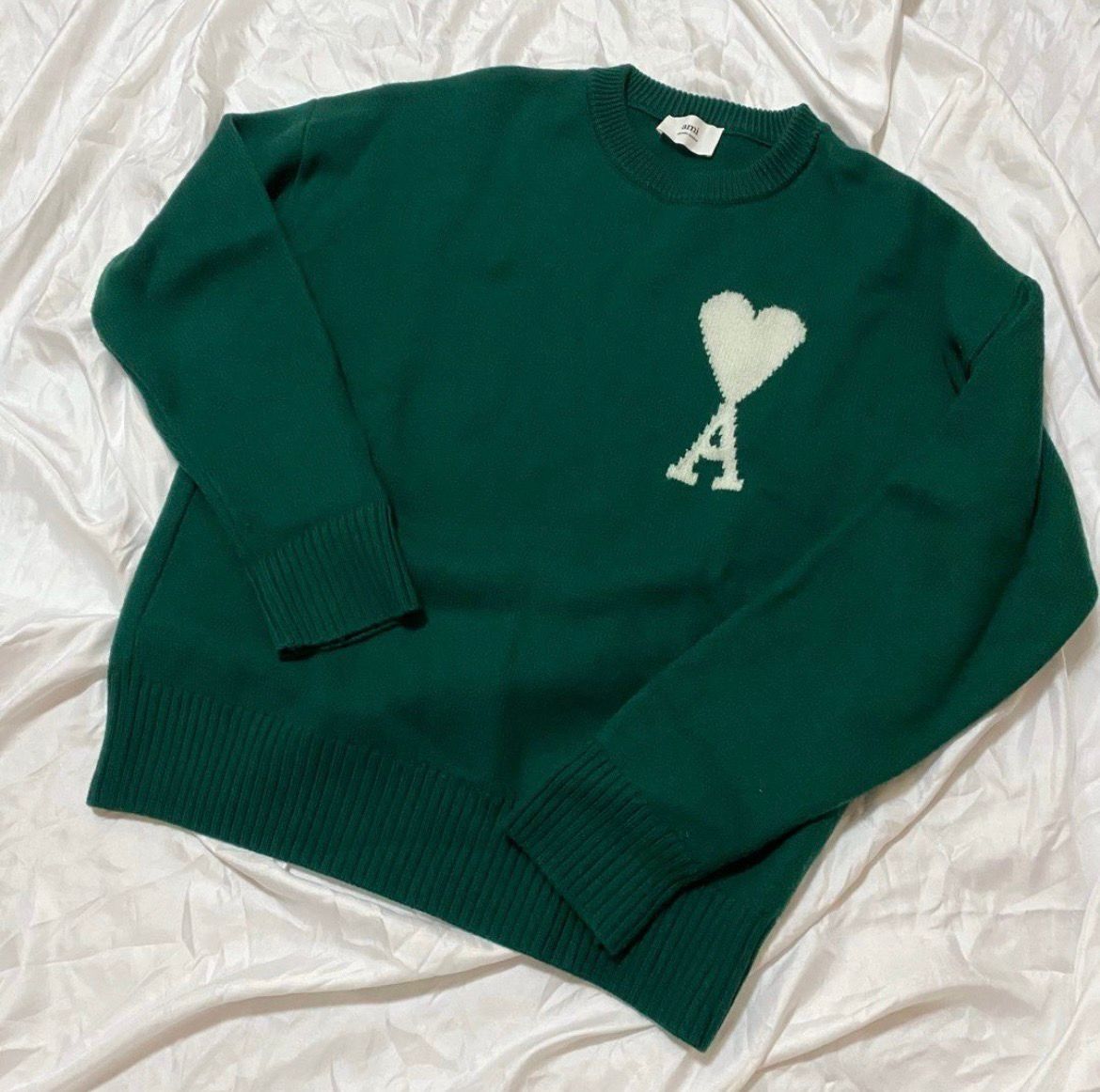 Pre-owned Ami Alexandre Mattiussi Green Wool Sweater - Size L