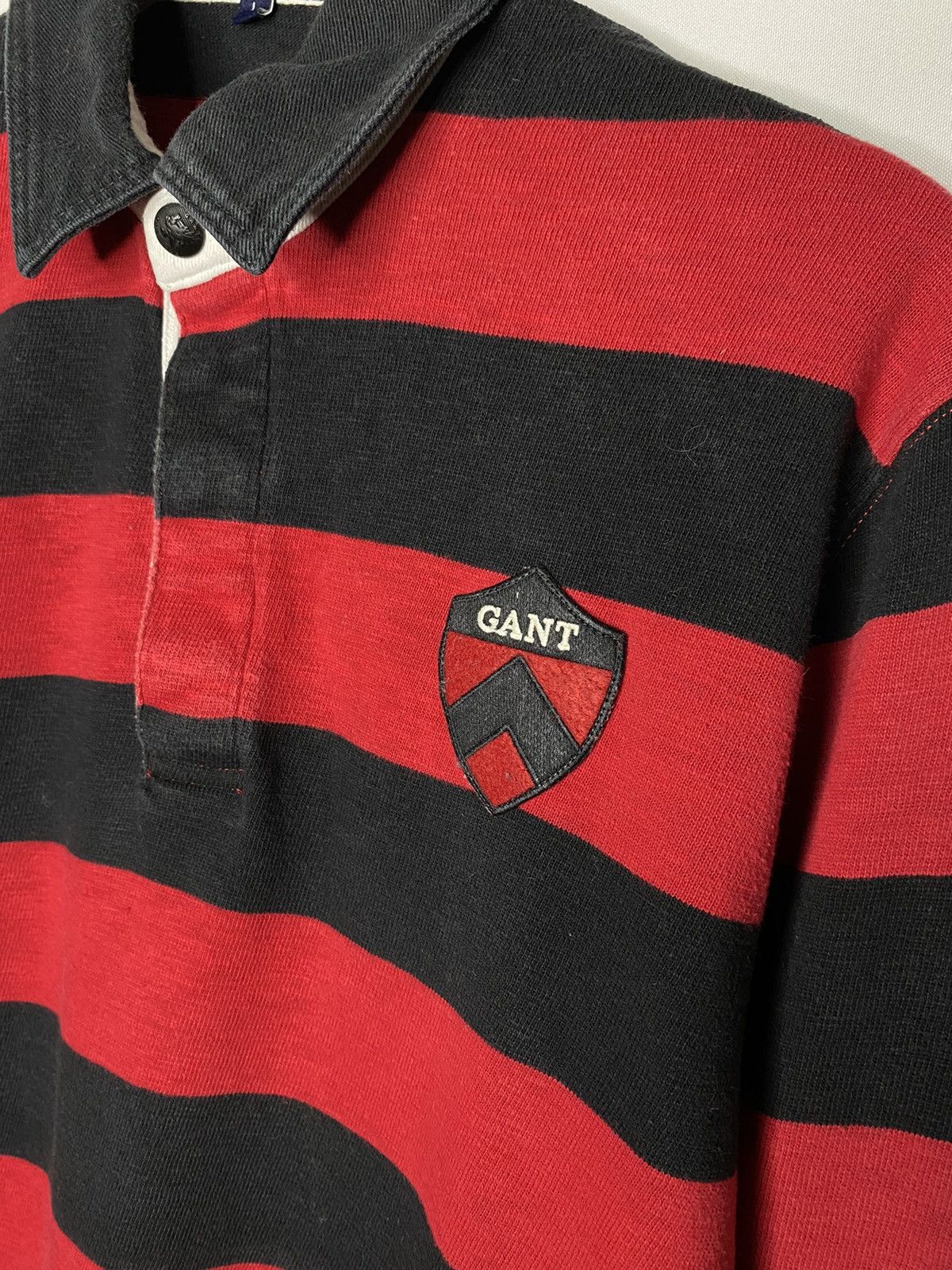 Gant × Vintage Vintage GANT Polo Rugby Long Sleeve Striped Y2K Hype Size US L / EU 52-54 / 3 - 5 Thumbnail