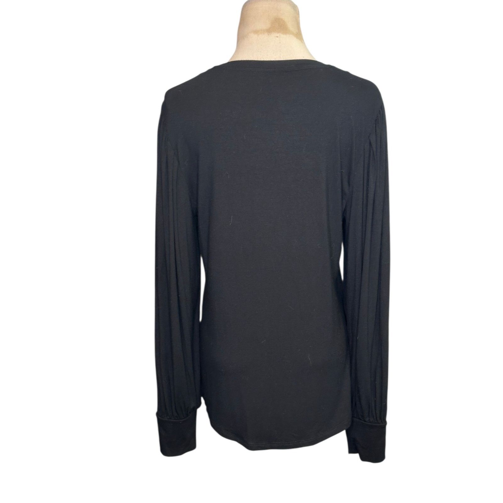 Elie Tahari Tahari black long balloon sleeves blouse size Medium Size S / US 4 / IT 40 - 8 Thumbnail