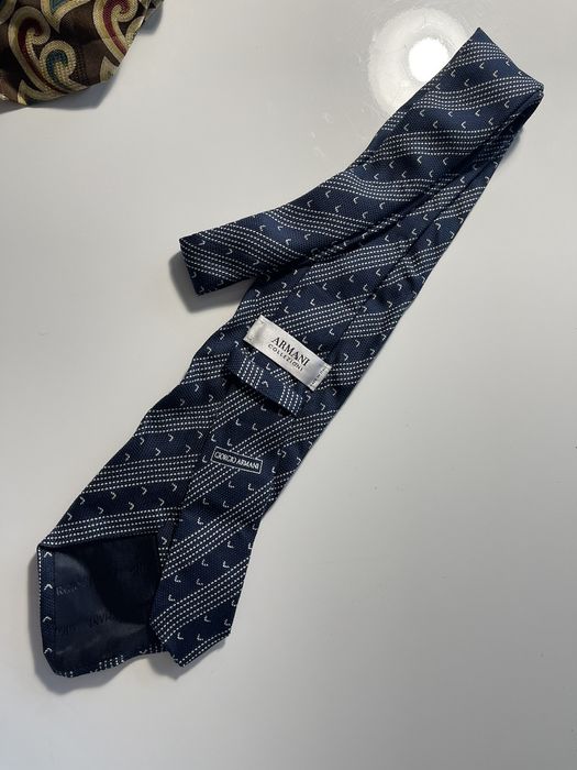 Vintage Tie Armani collezioni Made in Italy luxury vintage silk