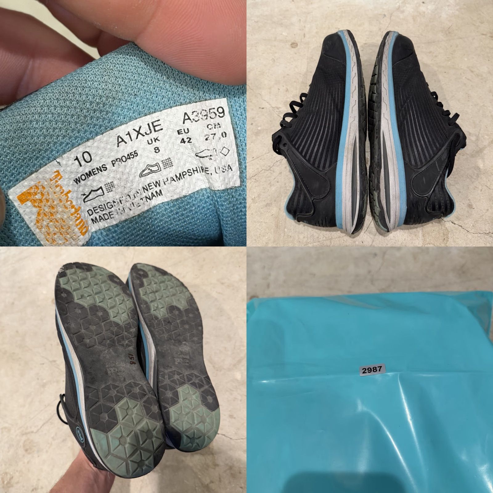 Timberland Timberland PRO Drivetrain Safety Toe Work Sneakers Womens Size 10 Black Textile Rubber M Lace Up Low Top Size US 8 / IT 38 - 8 Thumbnail