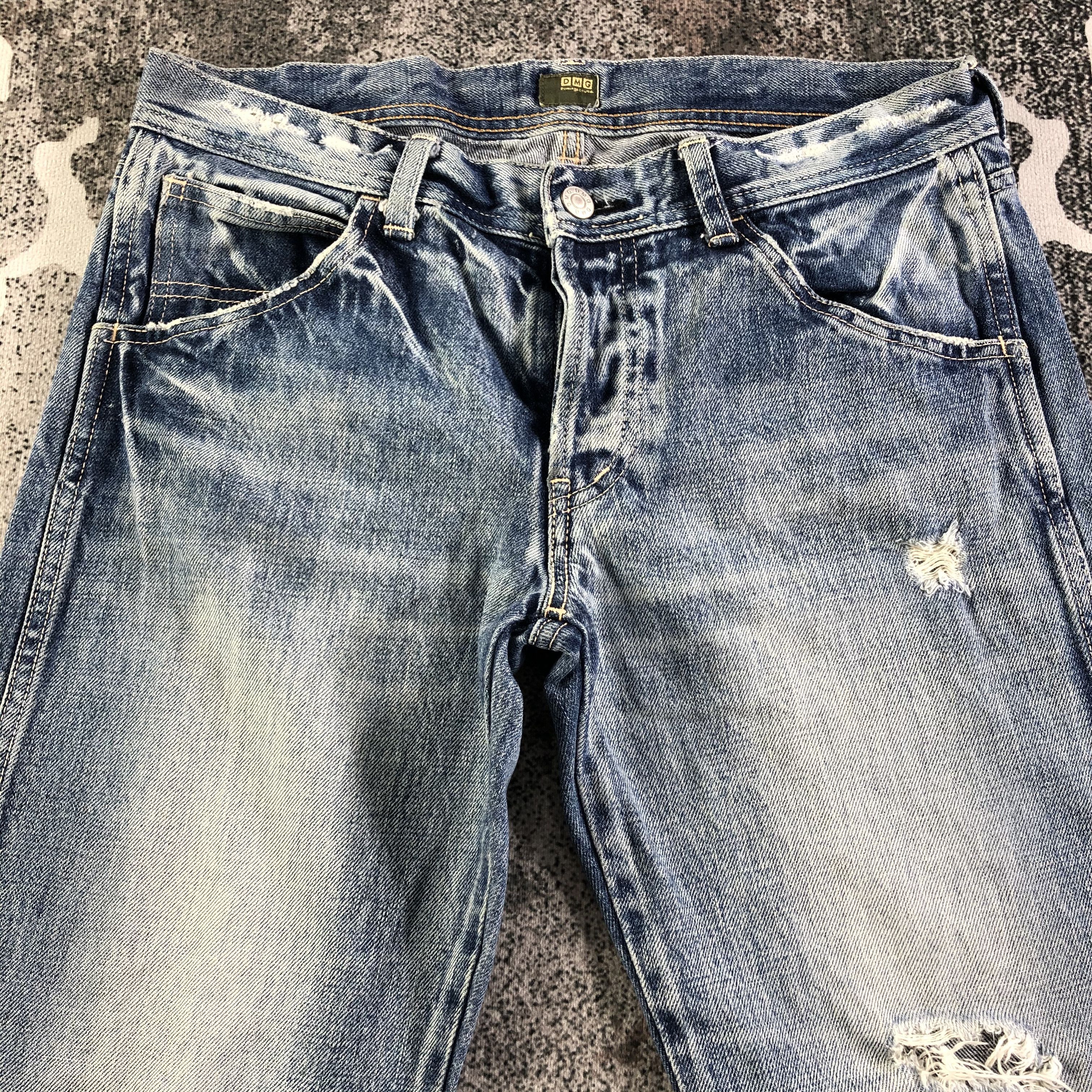Japanese Brand Domingo Jeans Faded Blue Denim KJ2339 Size US 31 - 3 Thumbnail